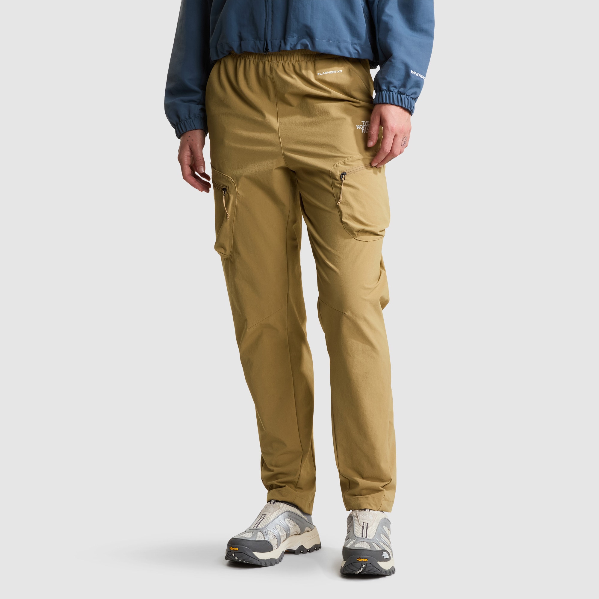 Pantalón de chándal plegable recto de corte regular para mujer The North Face - Beige Beige-1