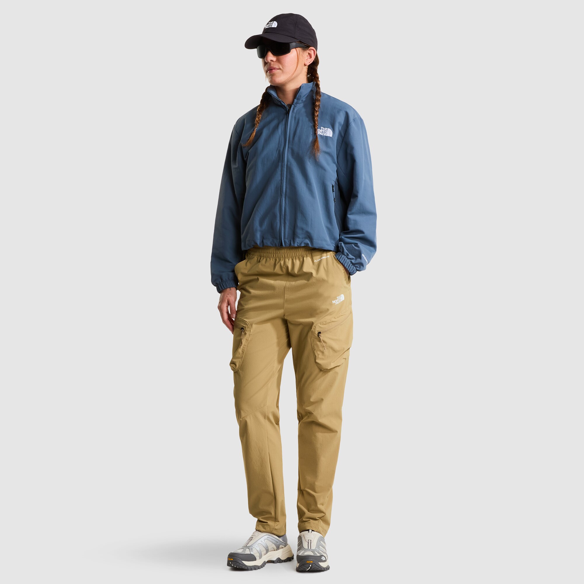 Pantalón de chándal plegable recto de corte regular para mujer The North Face - Beige Beige-2