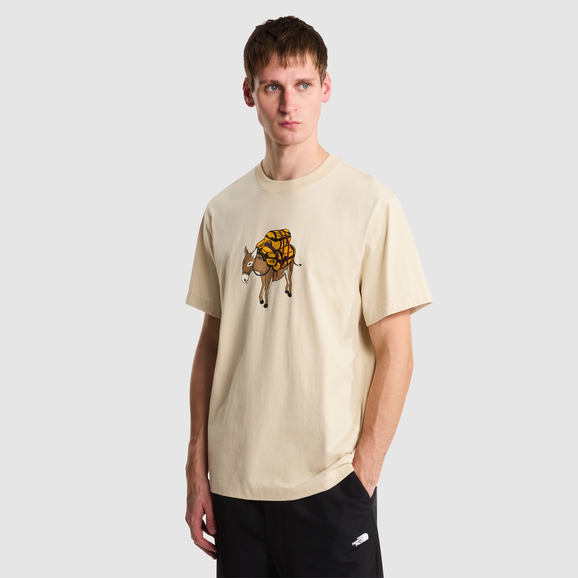 Imagen 0 de Camiseta holgada con estampado para hombre Donkey Taxi The North Face Beige