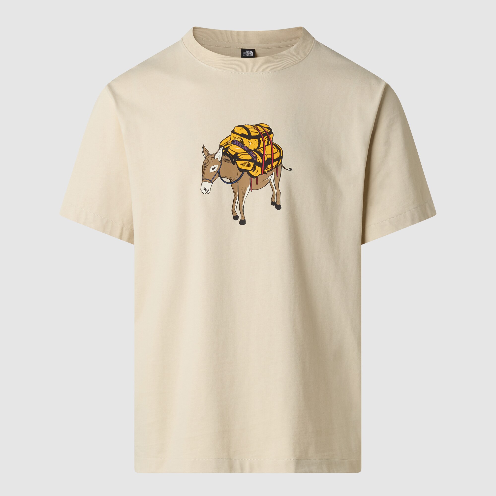 Camiseta holgada con estampado para hombre Donkey Taxi The North Face - Beige Beige-6