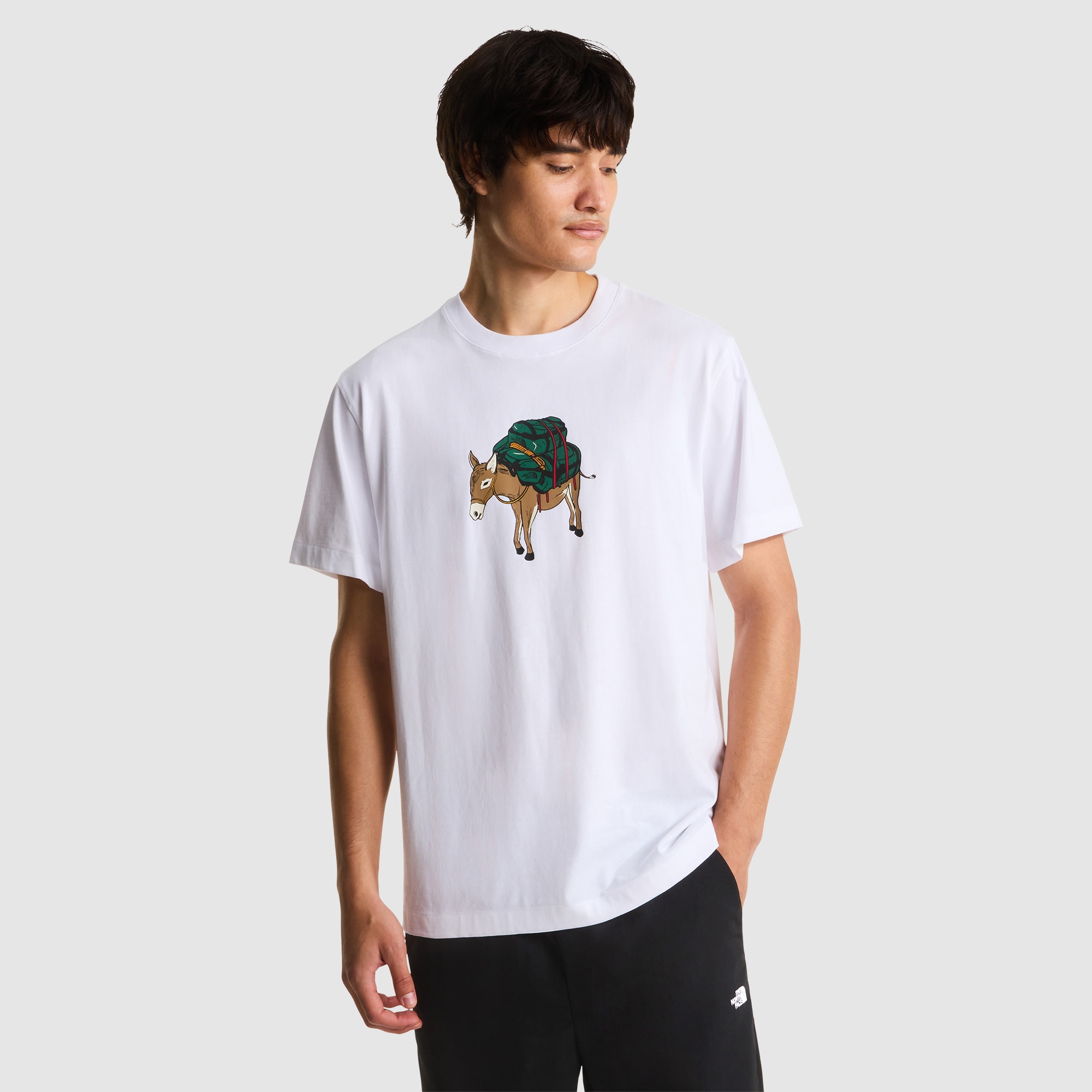 Camiseta holgada con estampado para hombre Donkey Taxi The North Face - Blanco Blanco-1