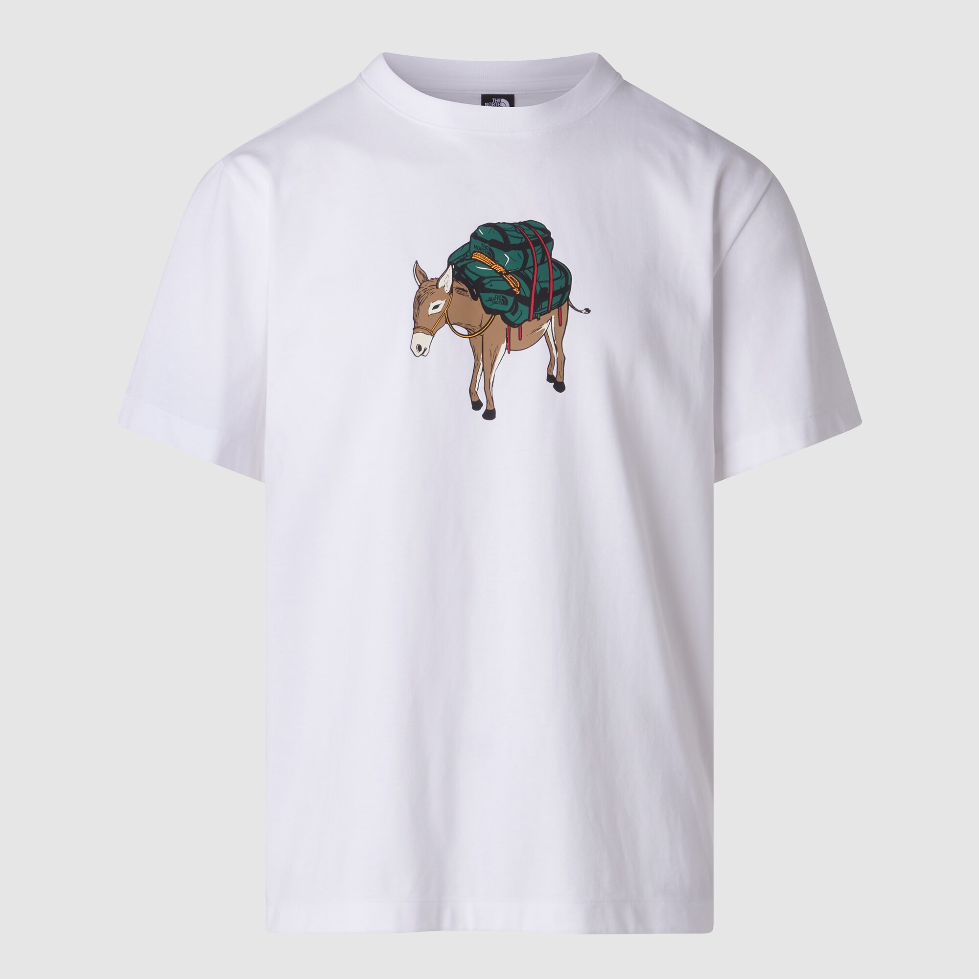Camiseta holgada con estampado para hombre Donkey Taxi The North Face - Blanco Blanco-5