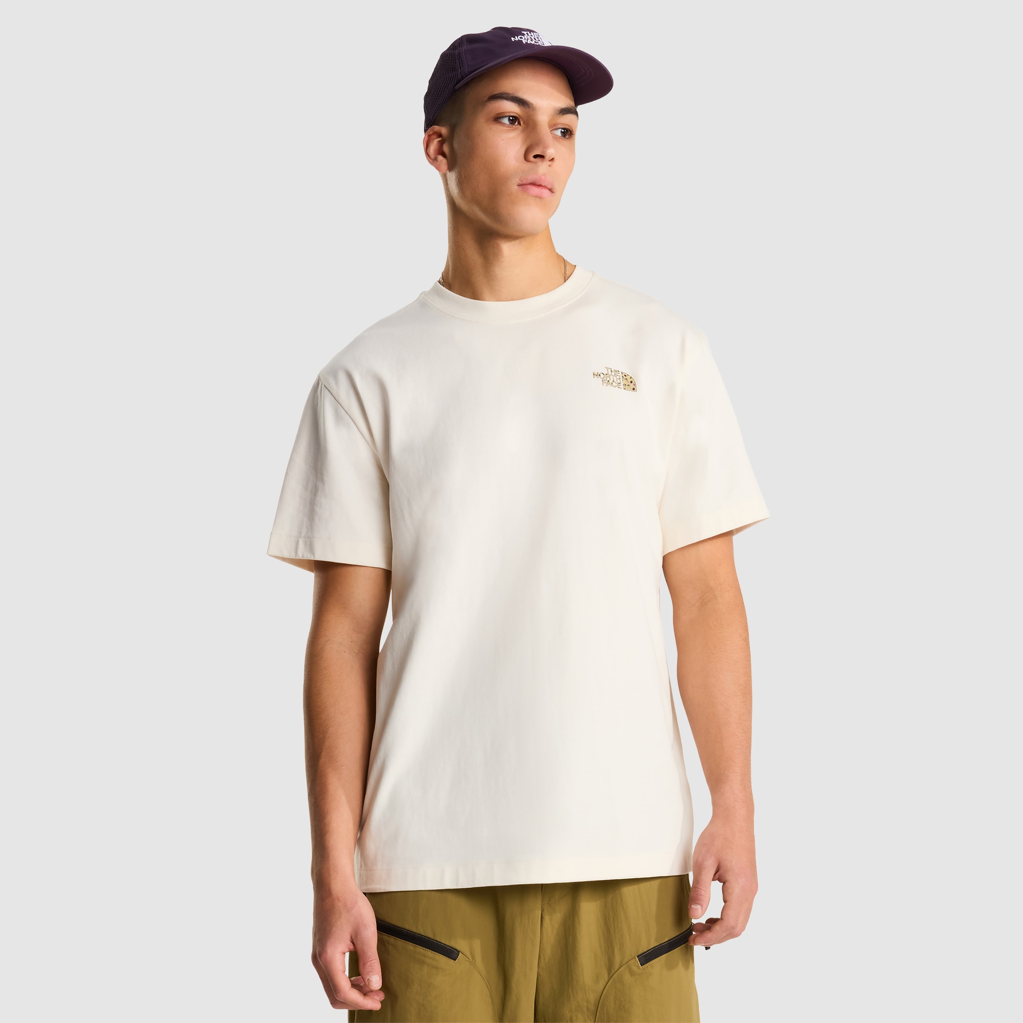 Camiseta holgada con estampado gráfico para hombre TNF Snack The North Face - Blanco Blanco-3