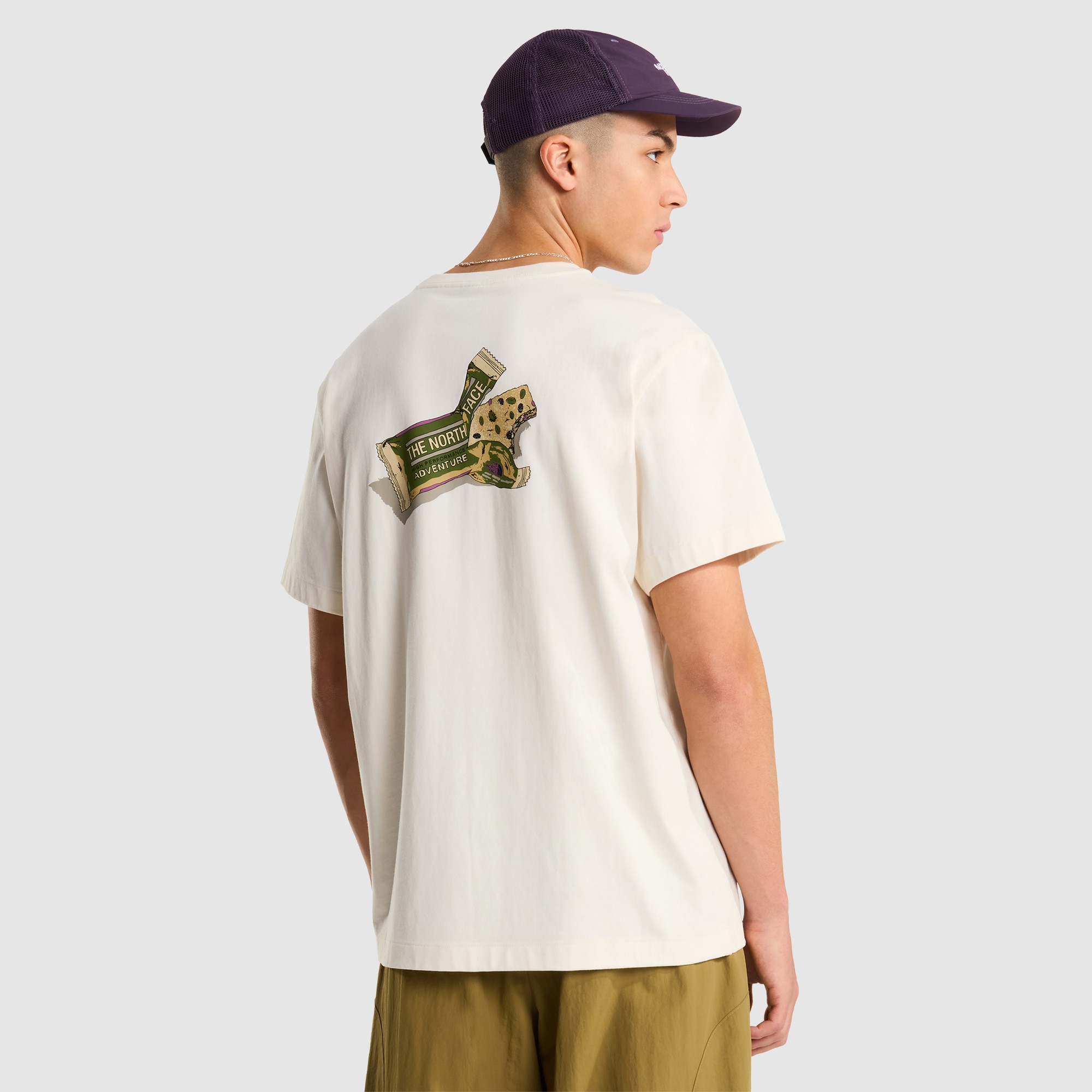 Camiseta holgada con estampado gráfico para hombre TNF Snack The North Face - Blanco Blanco-5