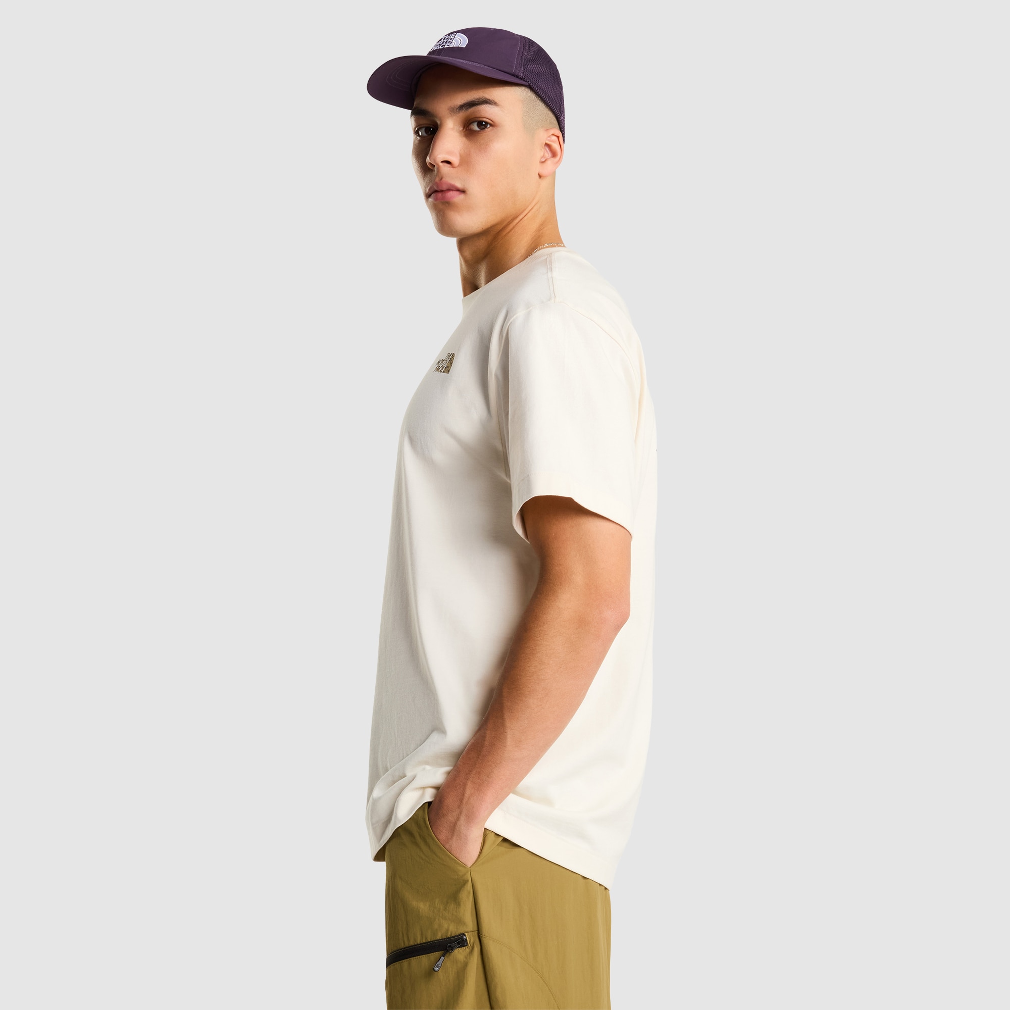 Camiseta holgada con estampado gráfico para hombre TNF Snack The North Face - Blanco Blanco-6
