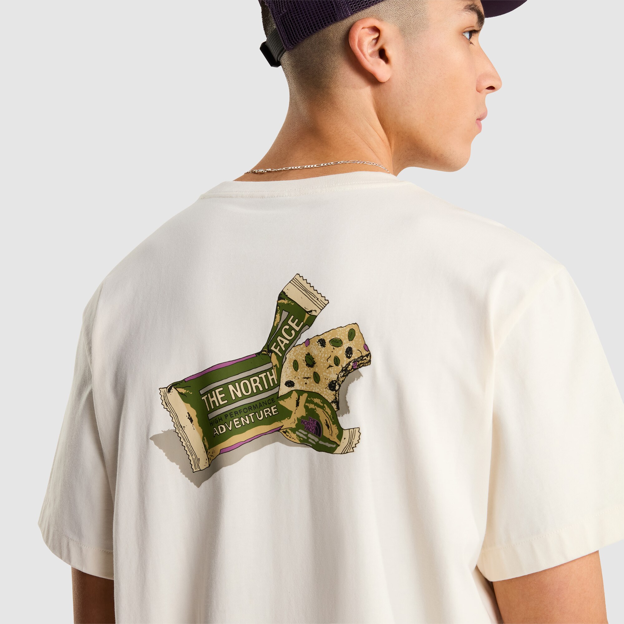 Camiseta holgada con estampado gráfico para hombre TNF Snack The North Face - Blanco Blanco-8