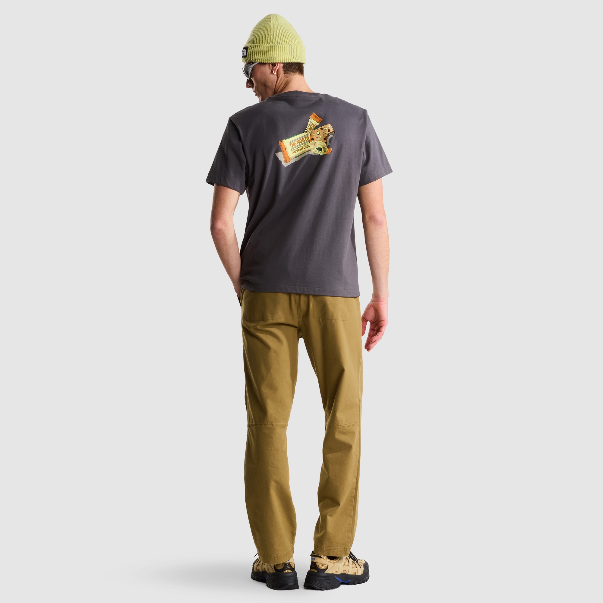 Camiseta holgada con estampado gráfico para hombre TNF Snack The North Face - Gris Gris-2