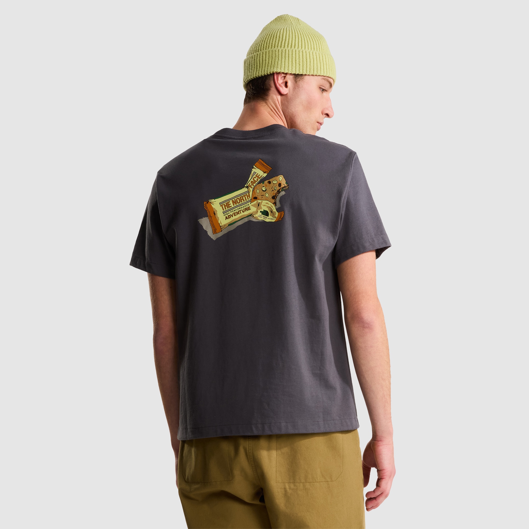 Camiseta holgada con estampado gráfico para hombre TNF Snack The North Face - Gris Gris-3