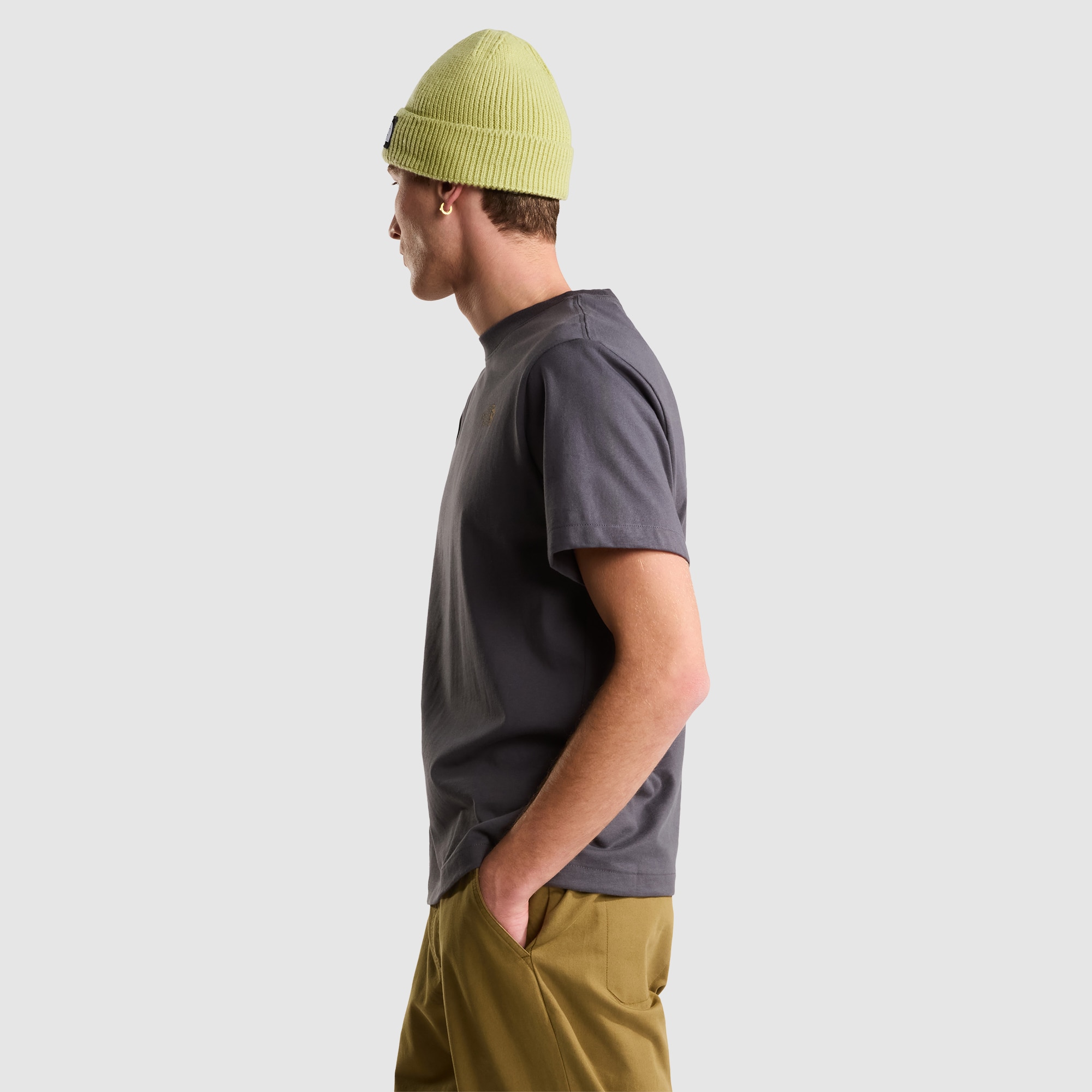 Camiseta holgada con estampado gráfico para hombre TNF Snack The North Face - Gris Gris-4