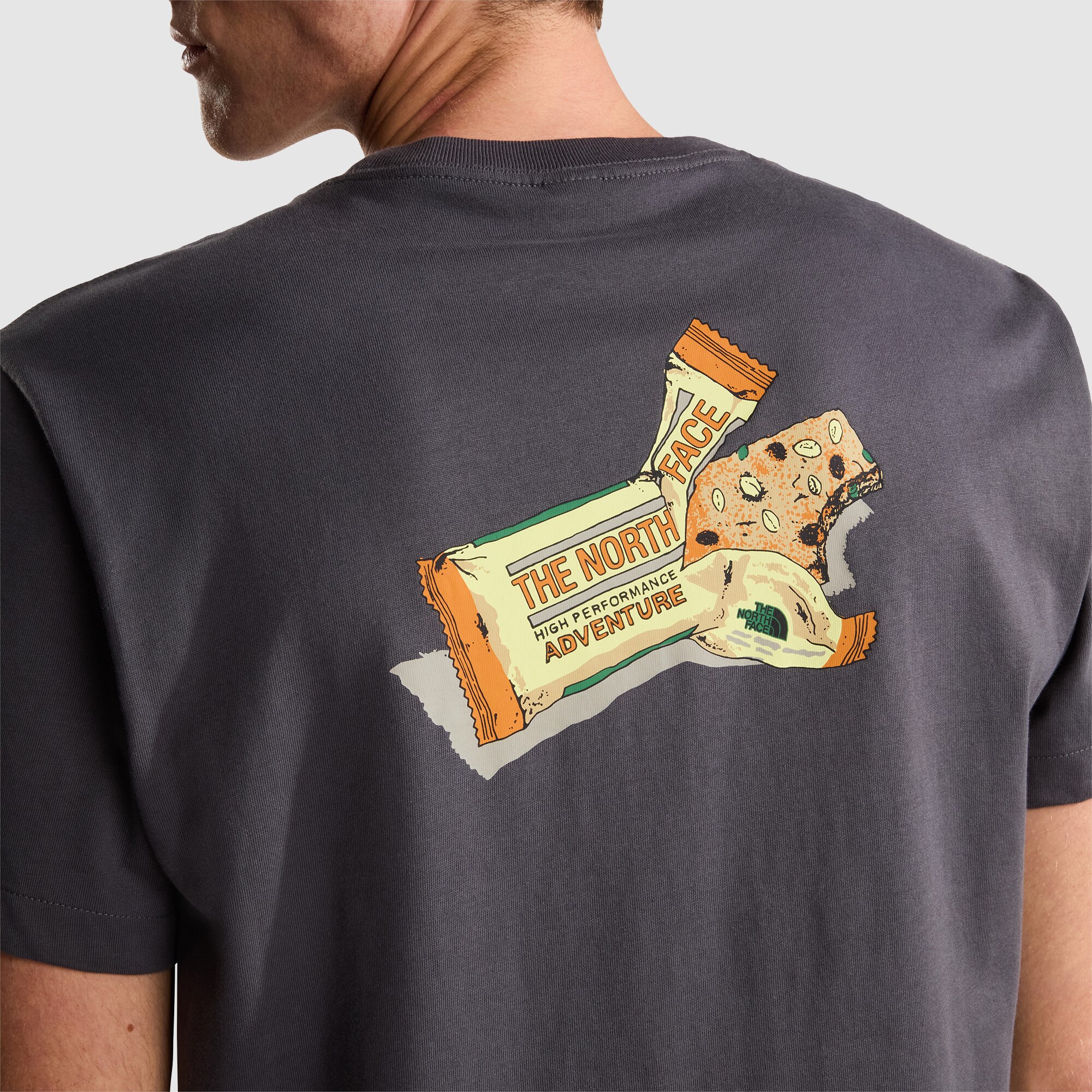 Camiseta holgada con estampado gráfico para hombre TNF Snack The North Face - Gris Gris-6