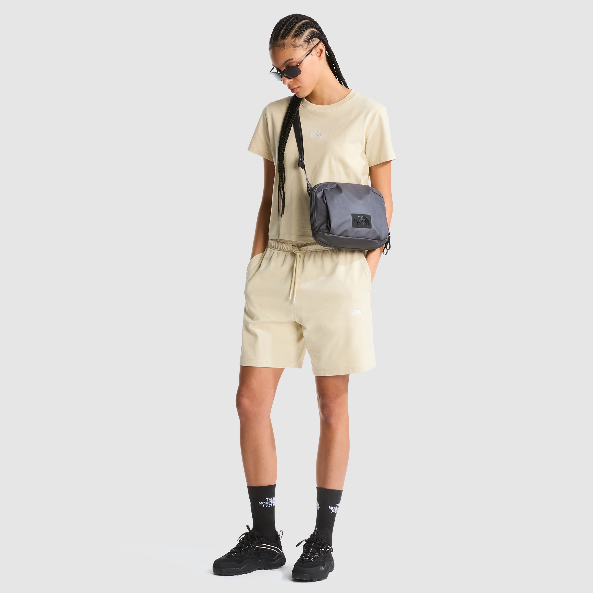 Pantalón corto, ligero y holgado para mujer Essential The North Face - Beige Beige-4