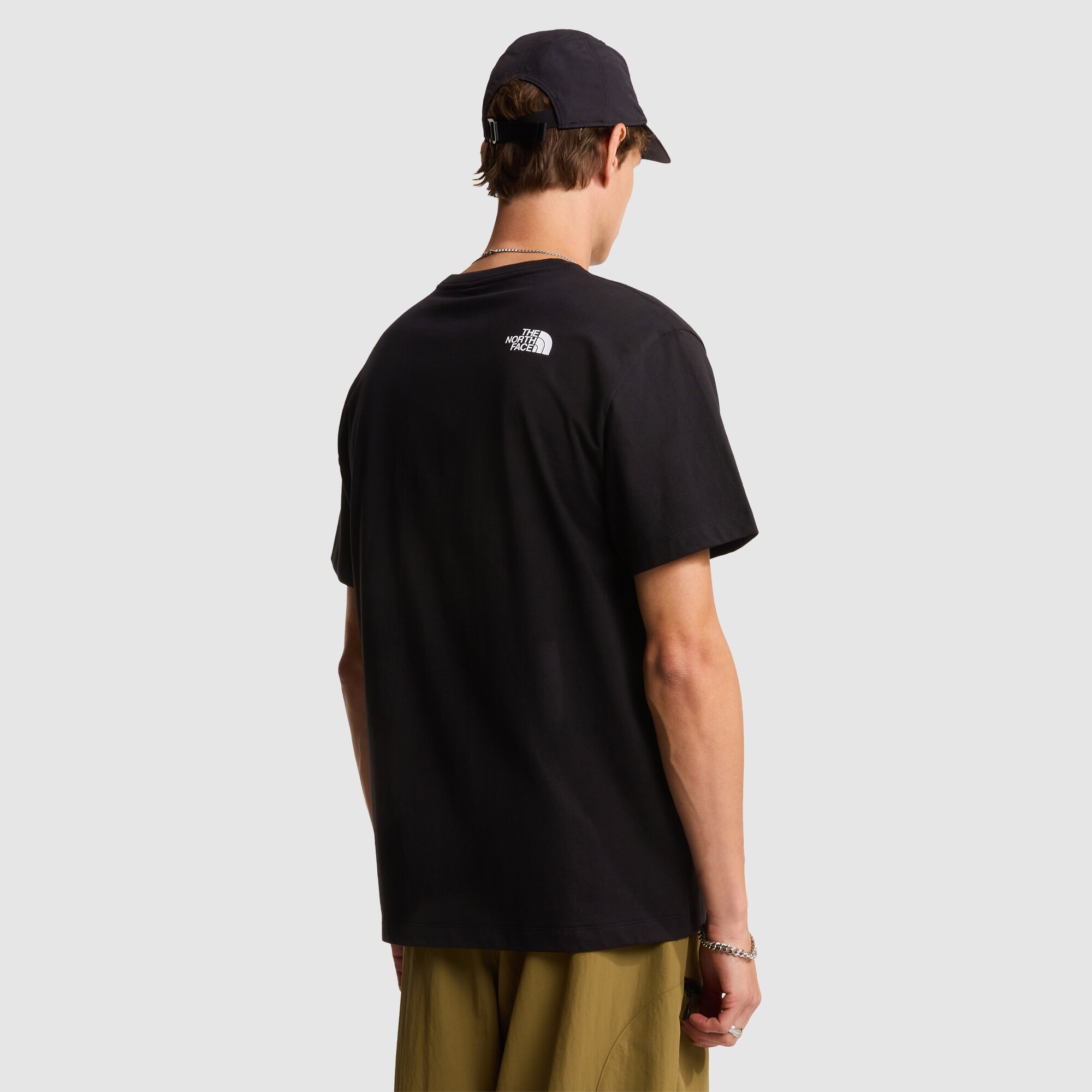 Camiseta holgada con logotipo para hombre Mountain The North Face - Negro Negro-3
