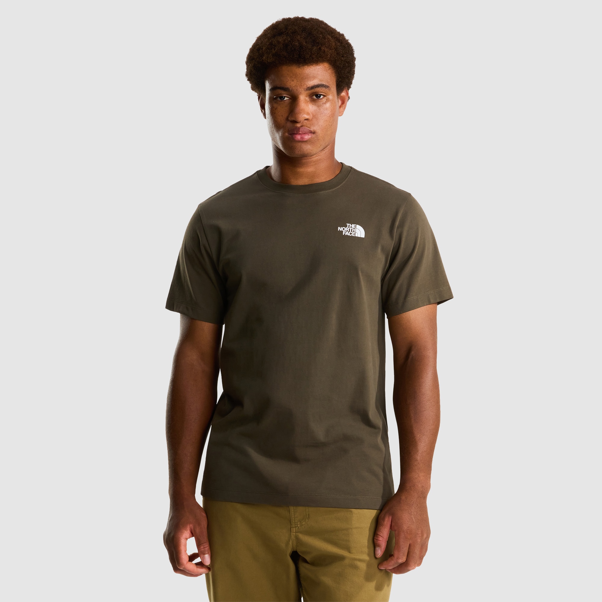 Camiseta recta con estampado gráfico para hombre North Faces The North Face - Verde Verde-1