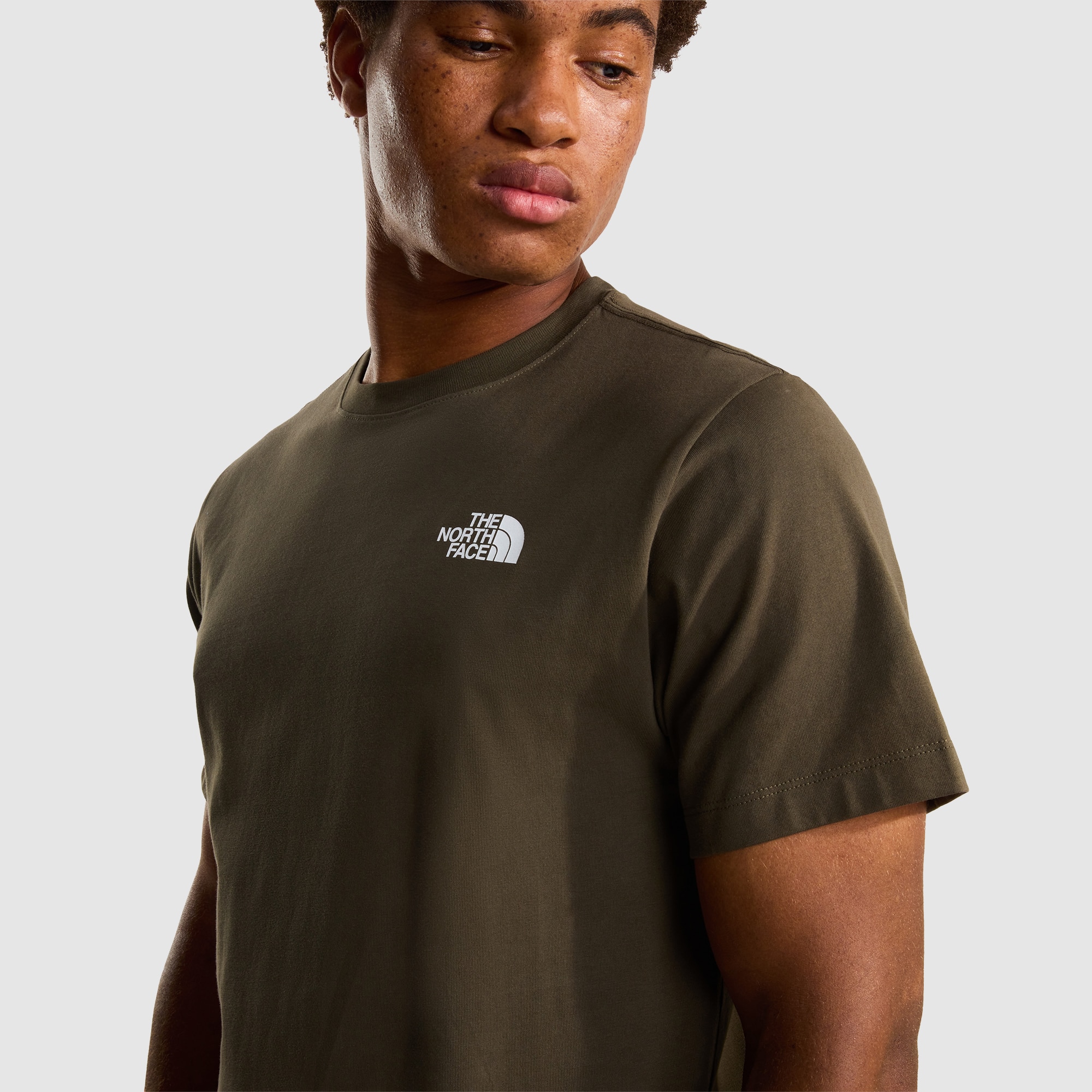 Camiseta recta con estampado gráfico para hombre North Faces The North Face - Verde Verde-4