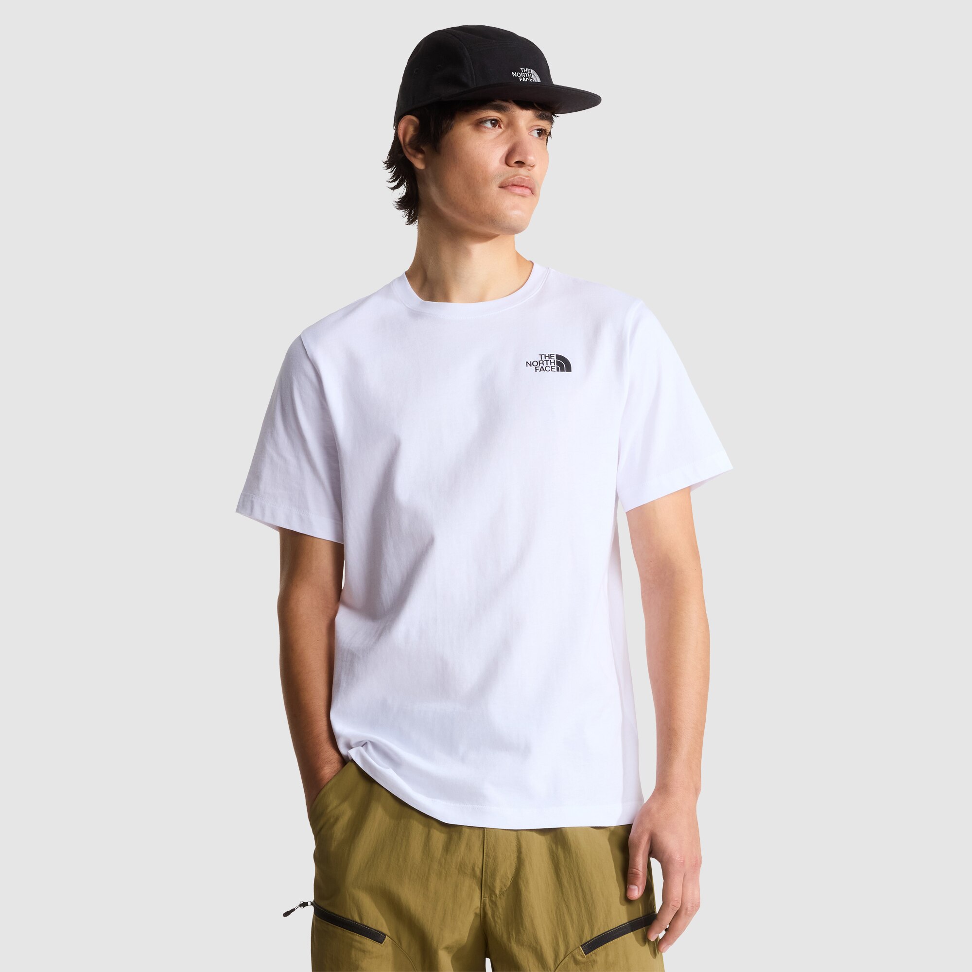 Camiseta recta con estampado gráfico para hombre North Faces The North Face - Blanco Blanco-1