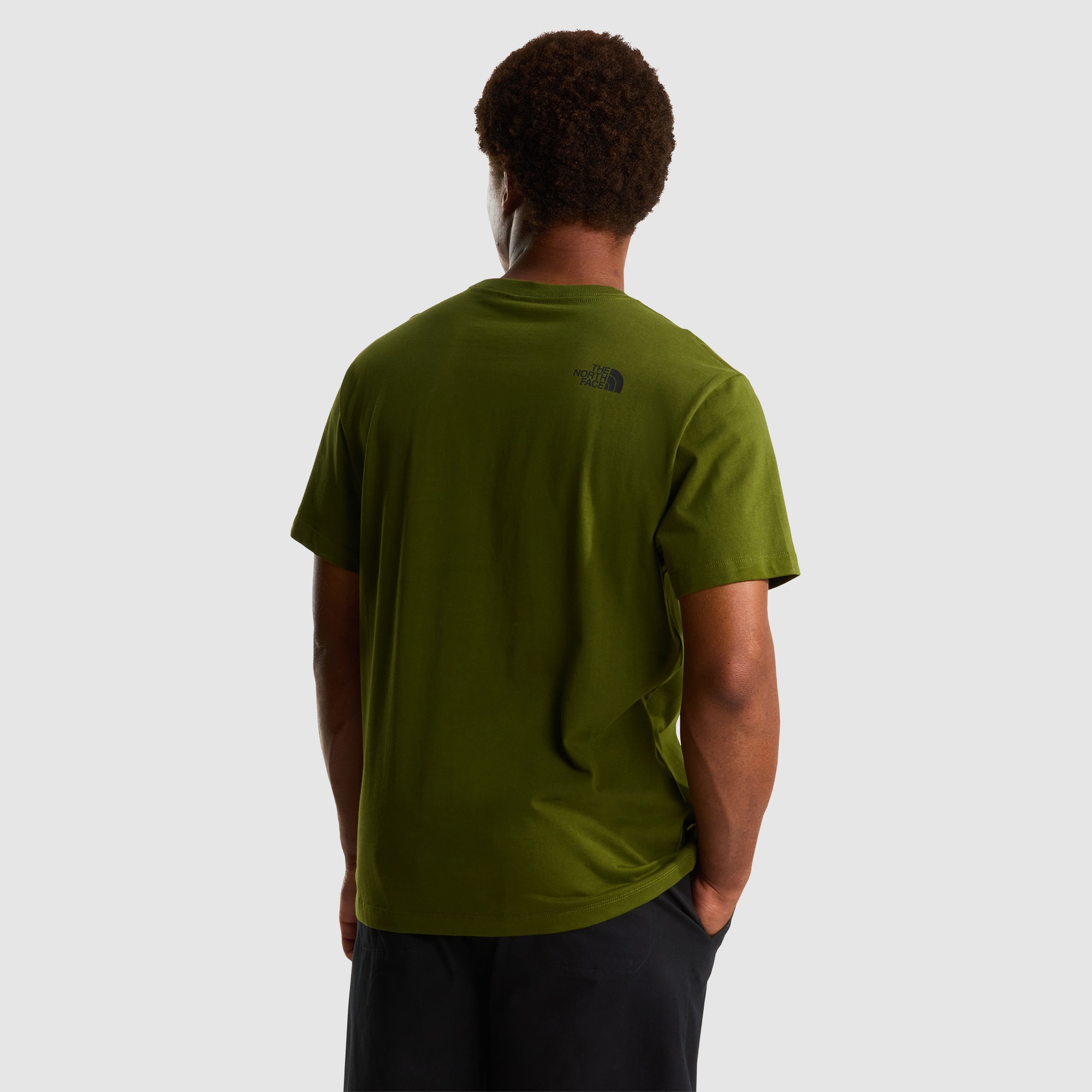 Camiseta holgada con logotipo para hombre Mountain The North Face - Verde Verde-3