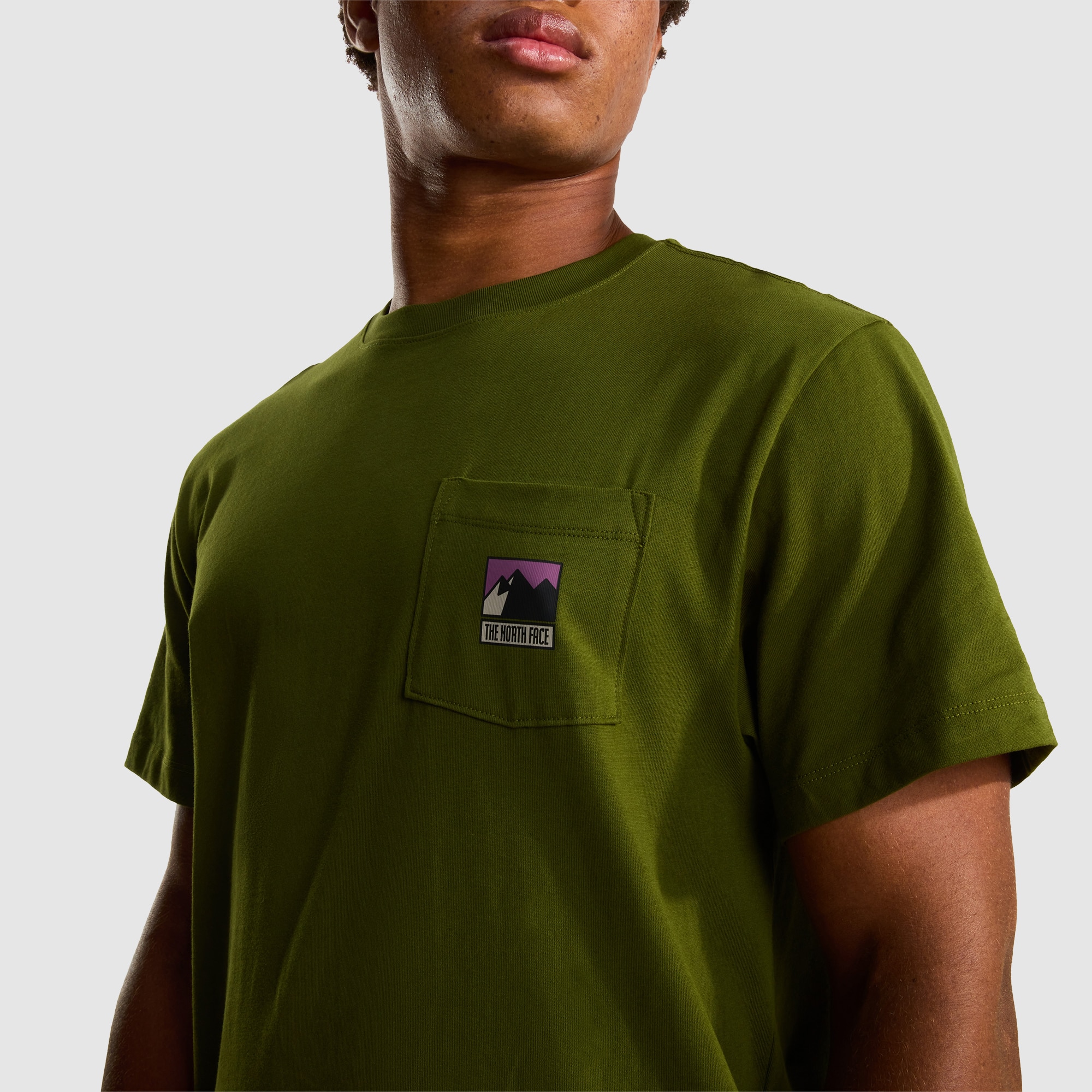 Camiseta holgada con logotipo para hombre Mountain The North Face - Verde Verde-4