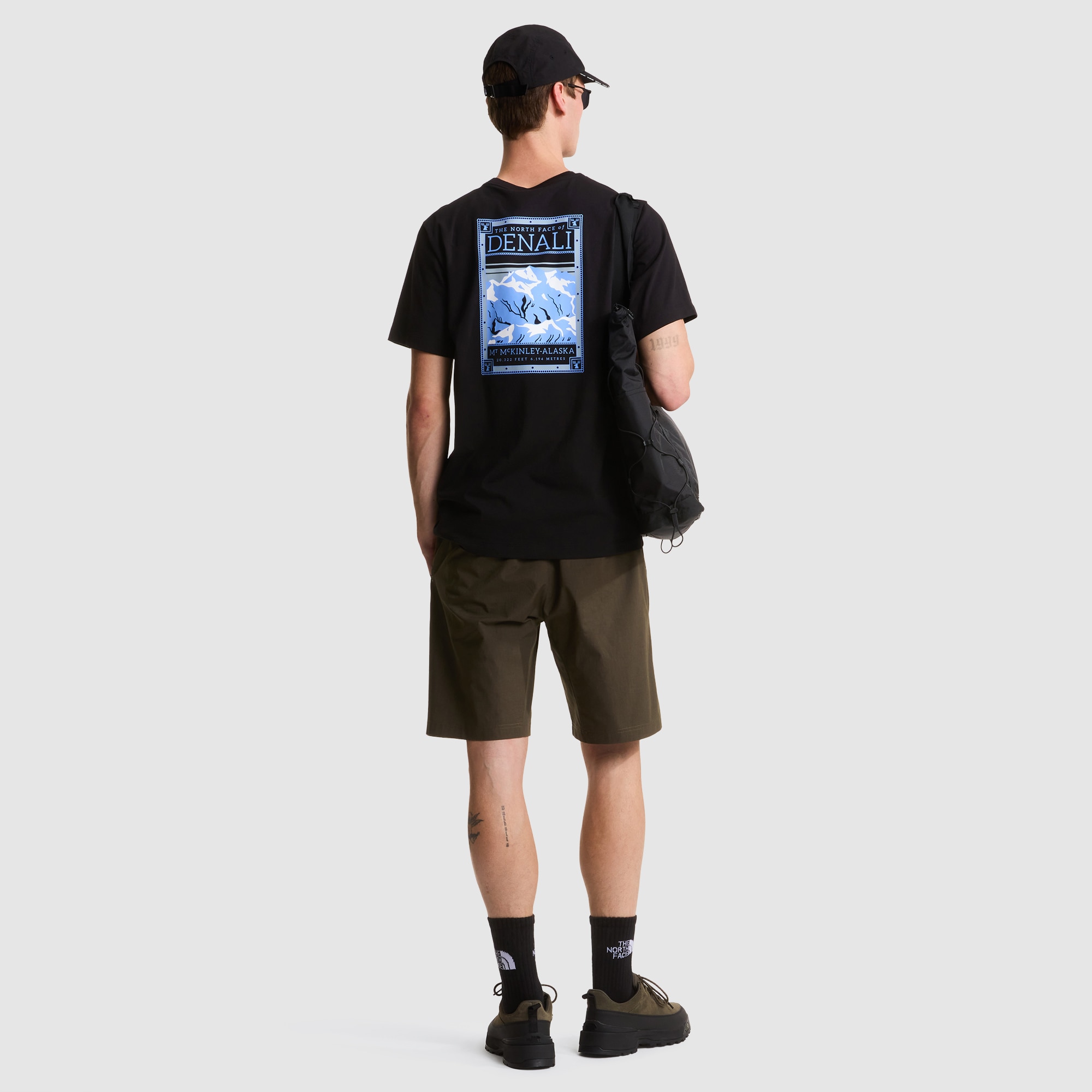 Camiseta recta con estampado gráfico para hombre North Faces The North Face - Negro Negro-4