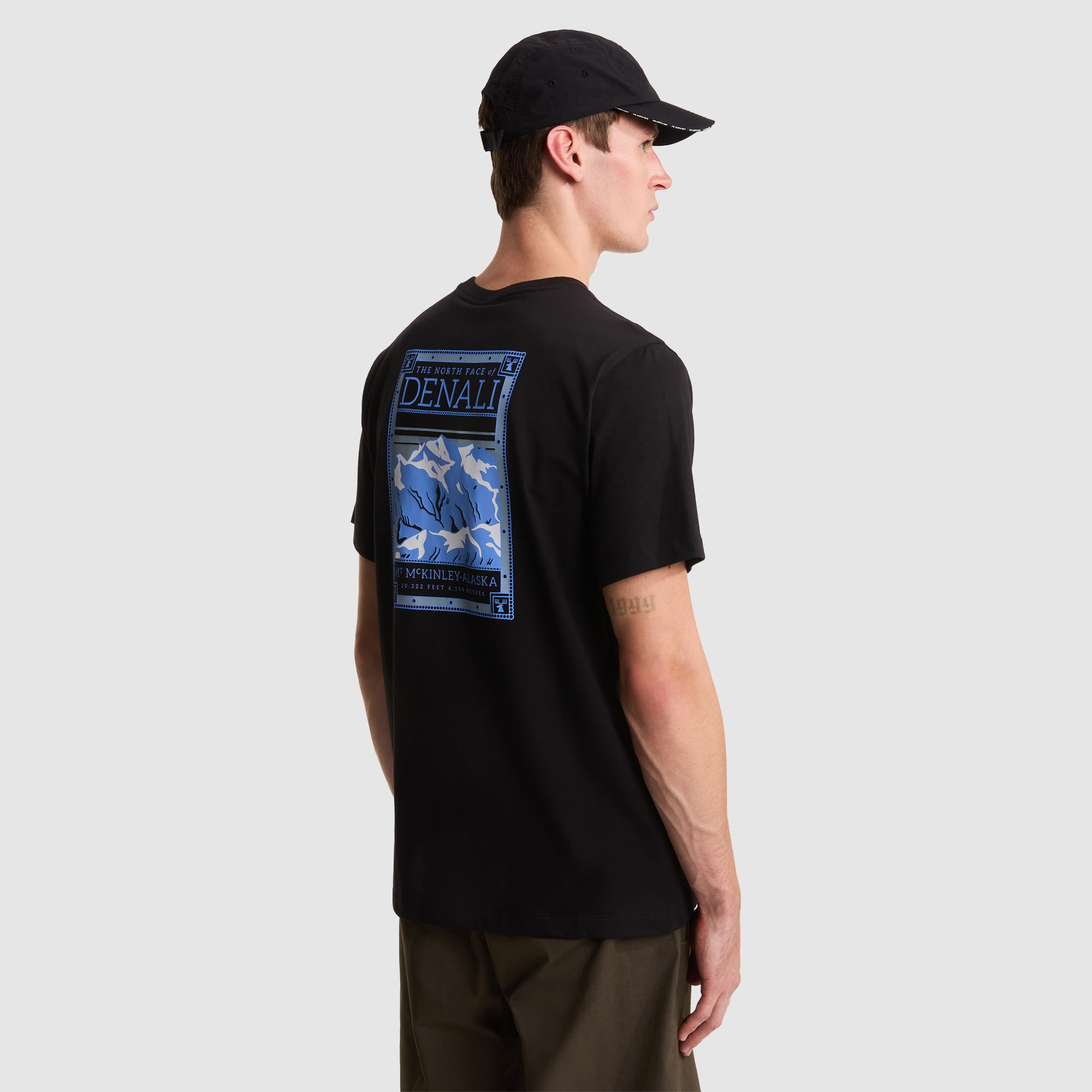 Camiseta recta con estampado gráfico para hombre North Faces The North Face - Negro Negro-5