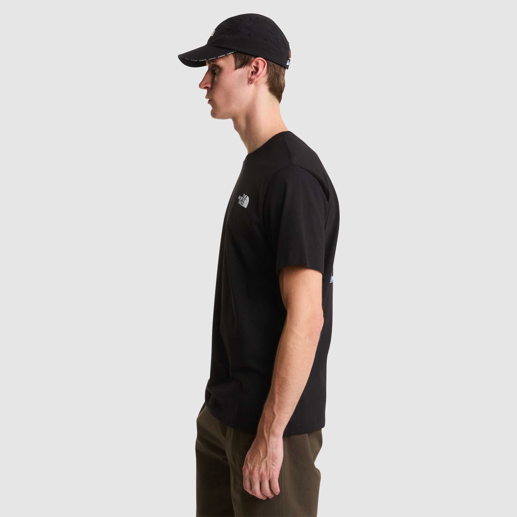 Camiseta recta con estampado gráfico para hombre North Faces The North Face - Negro Negro-6