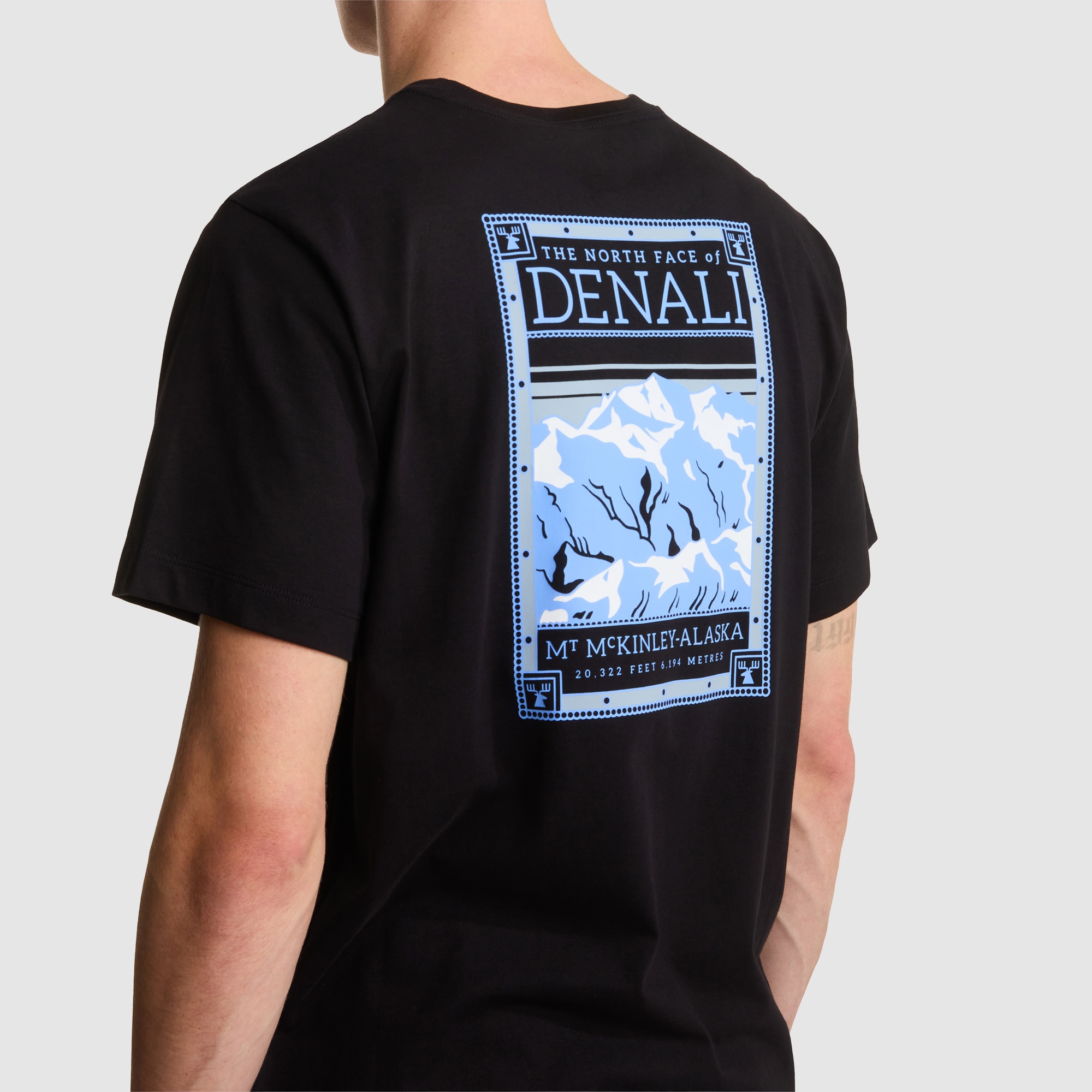 Camiseta recta con estampado gráfico para hombre North Faces The North Face - Negro Negro-8
