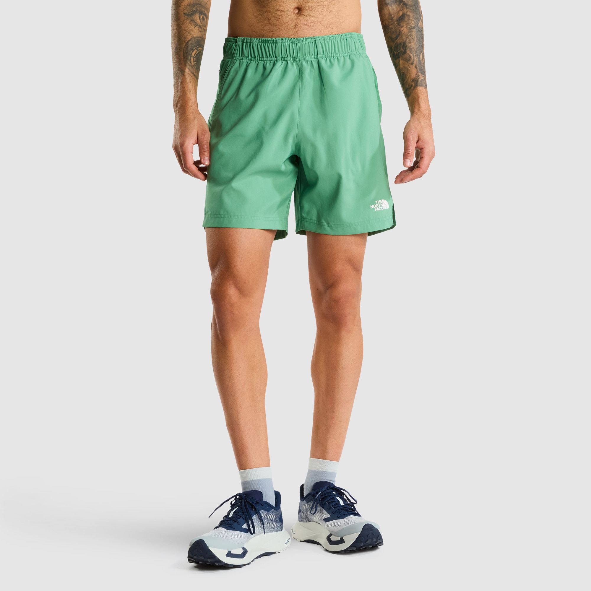 Imagen 0 de Pantalón corto 24/7 de 18 cm para hombre The North Face Verde Agua