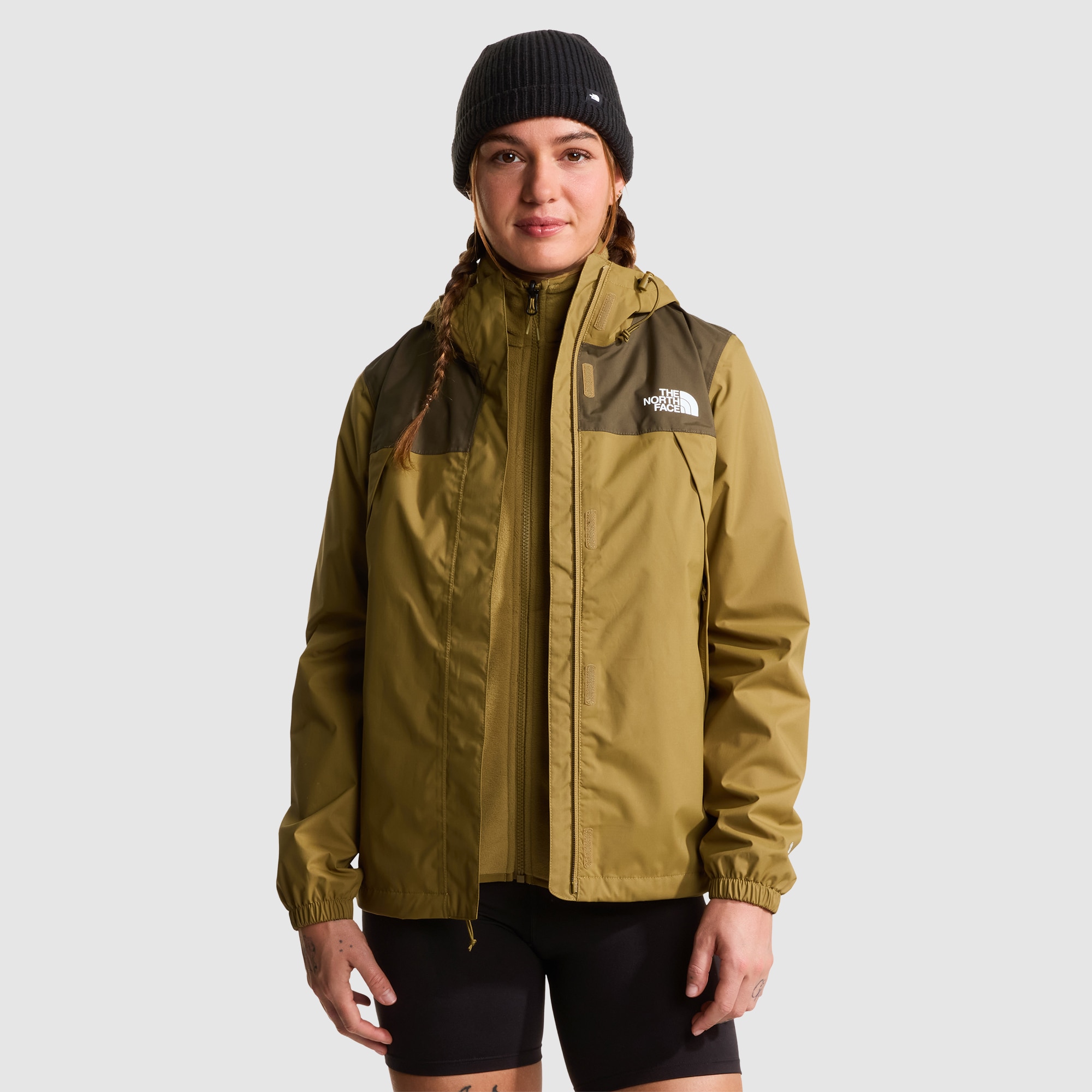 Chaqueta impermeable para mujer Antora The North Face - Verde Marrón-5