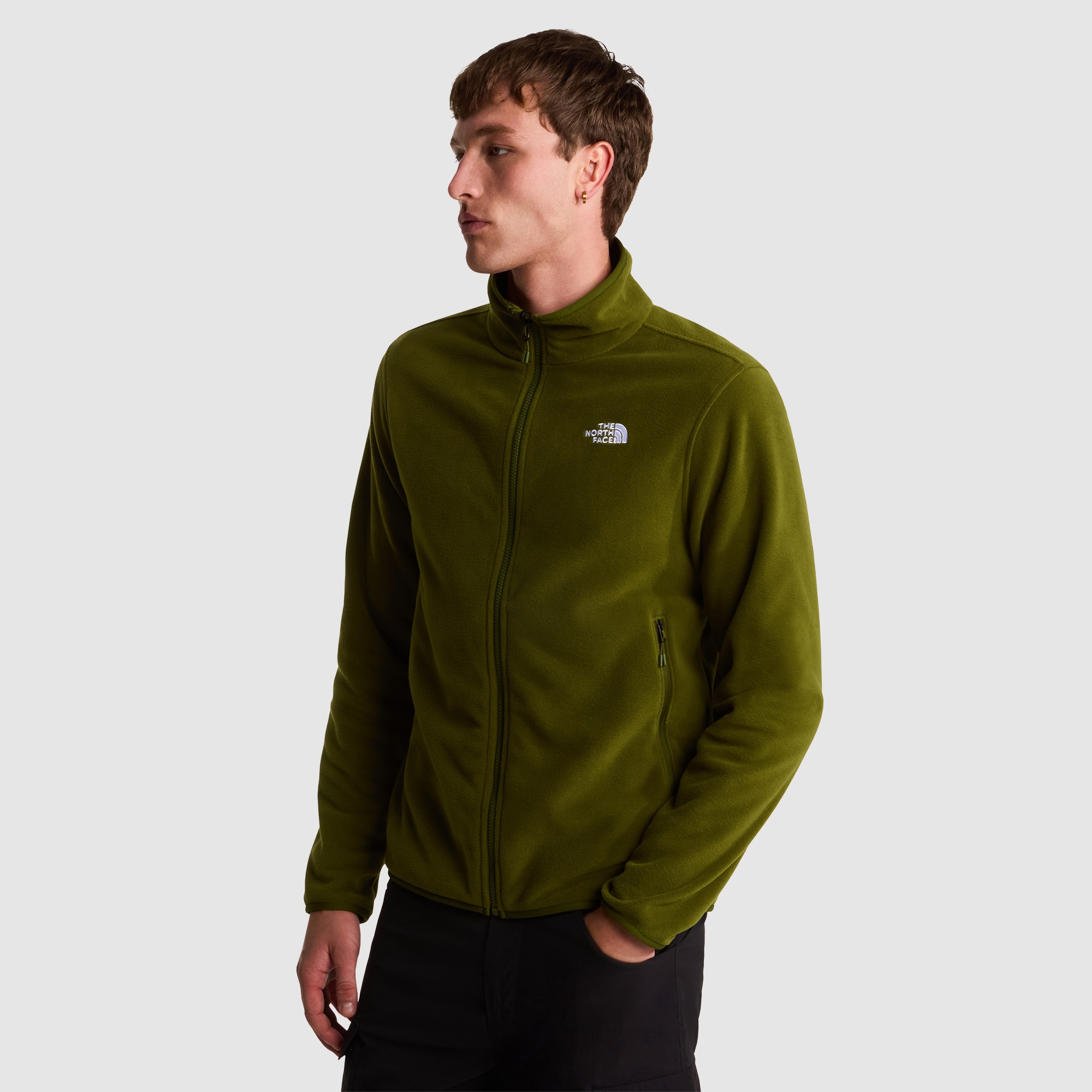 Imagen 0 de Forro polar con cremallera integral para hombre Glacier The North Face Negro