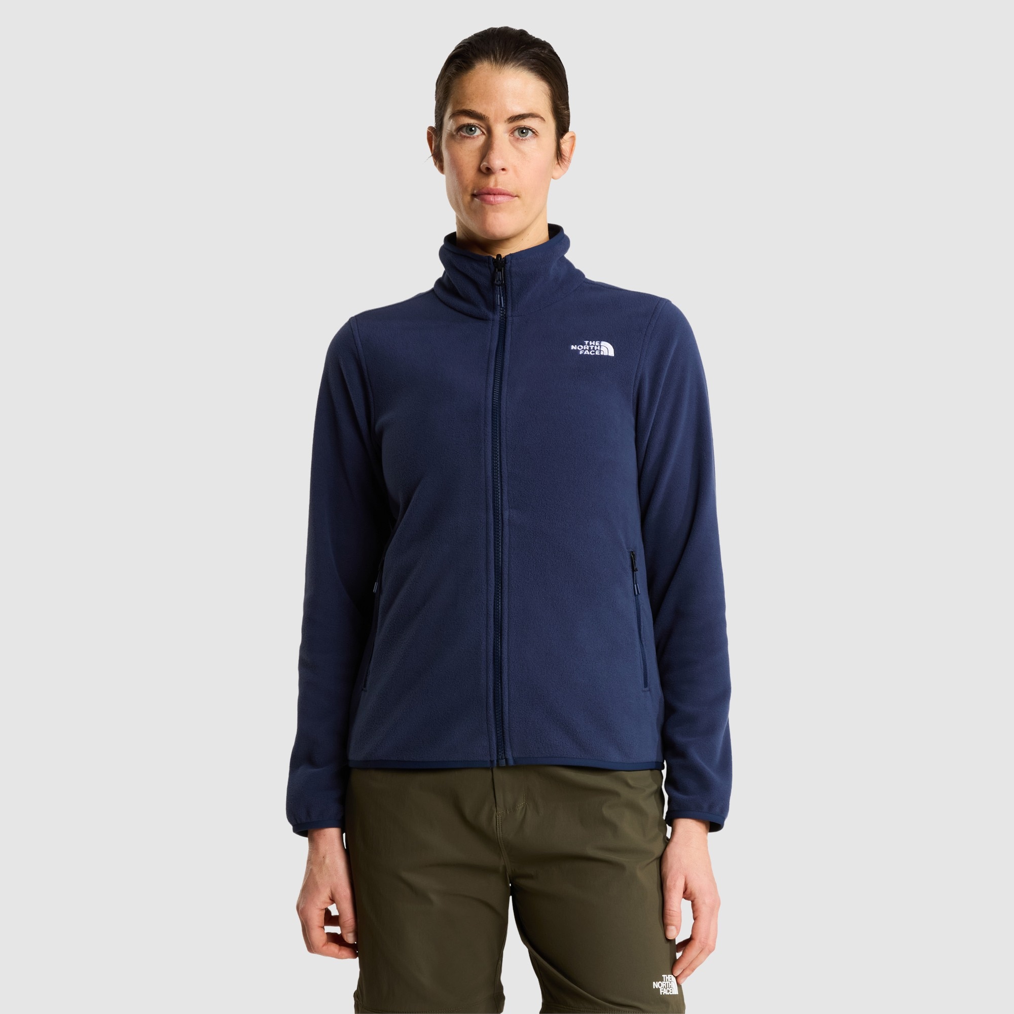 Forro polar con cremallera integral para mujer Glacier The North Face - Azul marino Azul marino-1