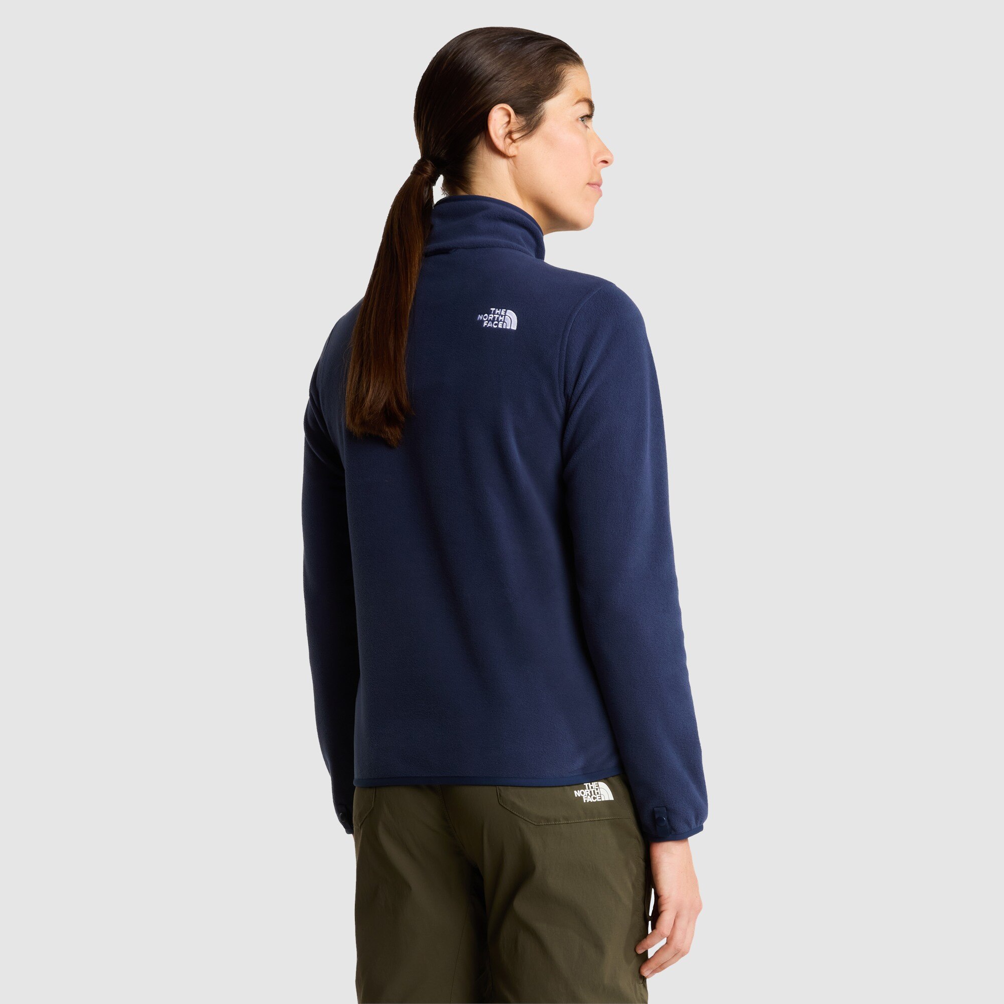 Forro polar con cremallera integral para mujer Glacier The North Face - Azul marino Azul marino-4