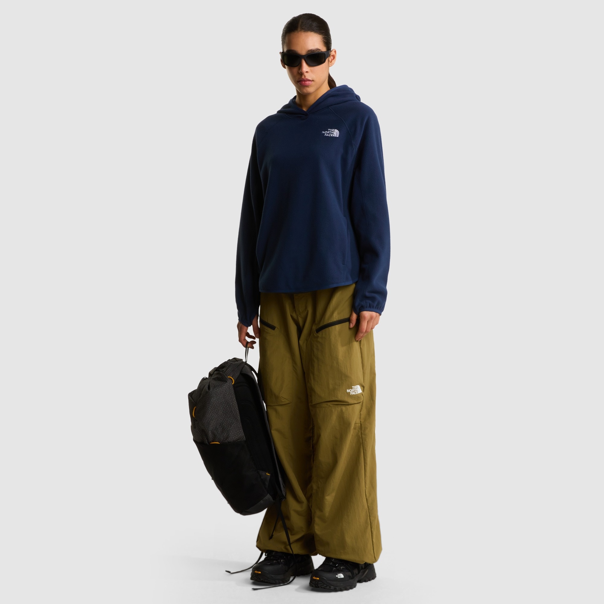Imagen 2 de Forro polar con capucha para mujer Oxara The North Face - Azul marino Azul marino