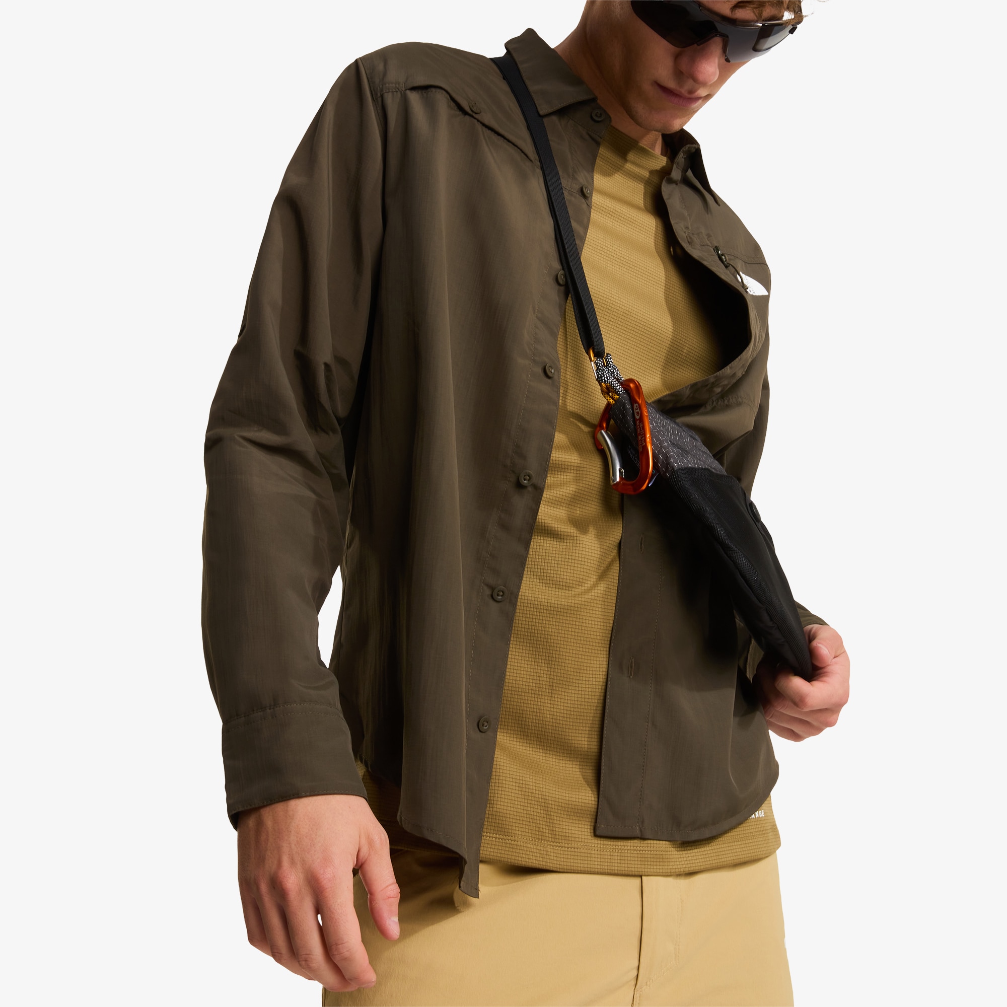 Camiseta de manga larga para hombre Shadow The North Face - Marrón Marrón-7