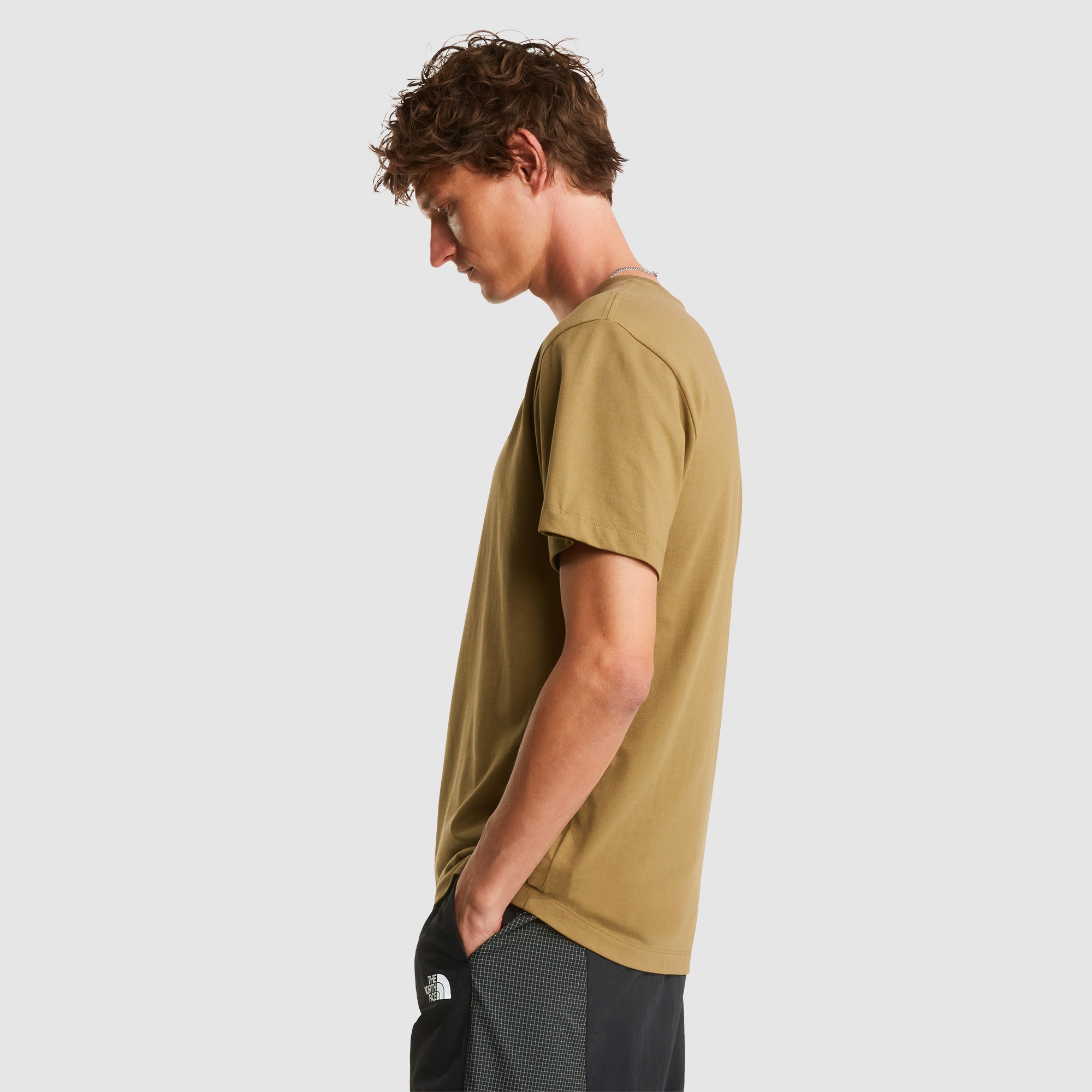 Camiseta recta para hombre Box Half Dome Evolution The North Face - Azul / Gris Marrón-3