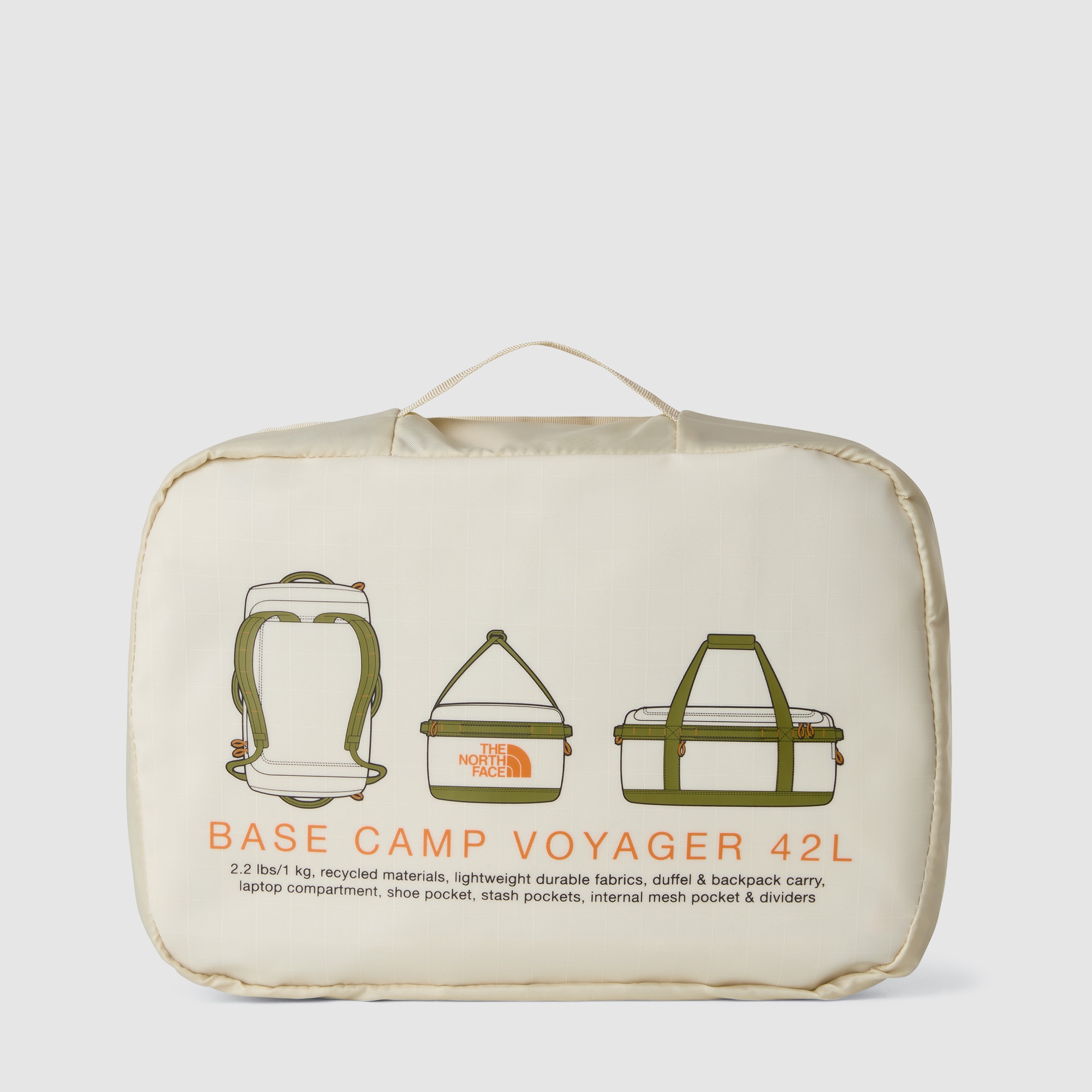 Bolsa de deporte unisex Base Camp Duffle V The North Face - Beige Beige-5