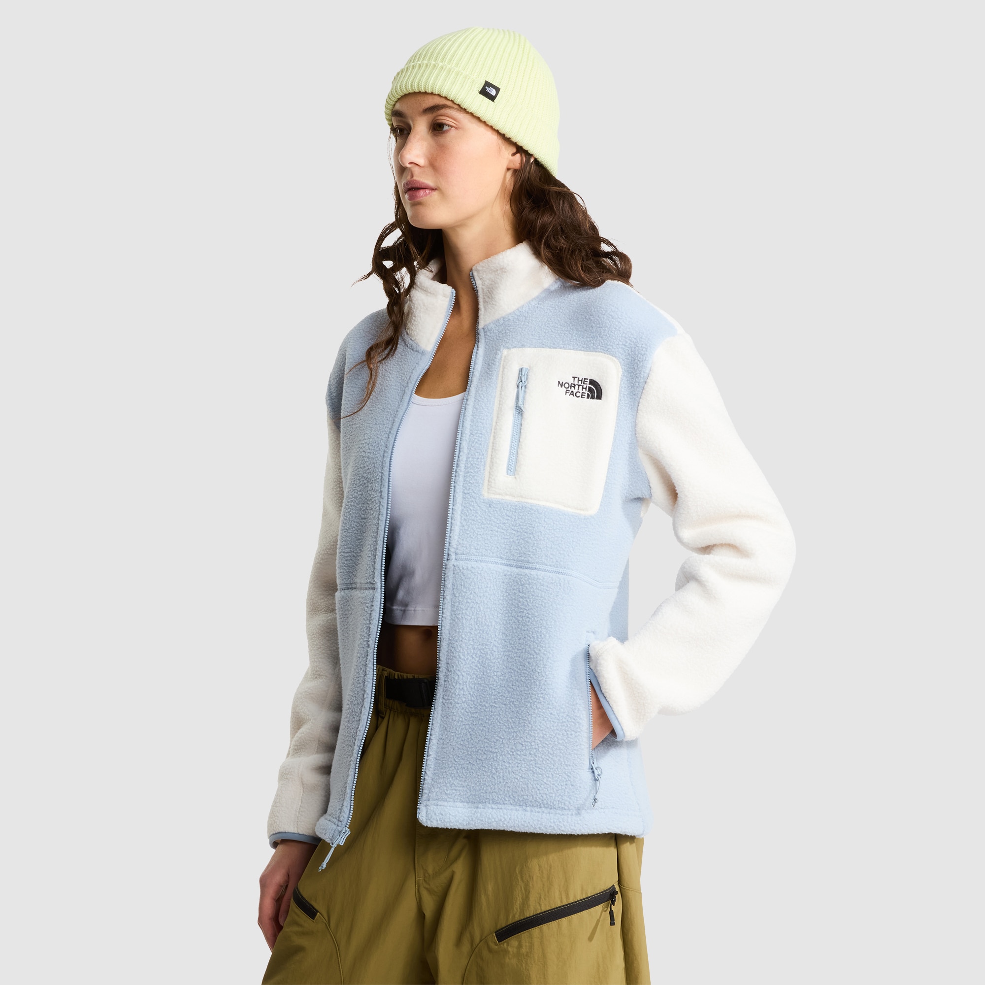 Chaqueta polar con cremallera integral de mujer Yumiori The North Face - Azul claro / Azul marino Azul claro / Azul marino-5