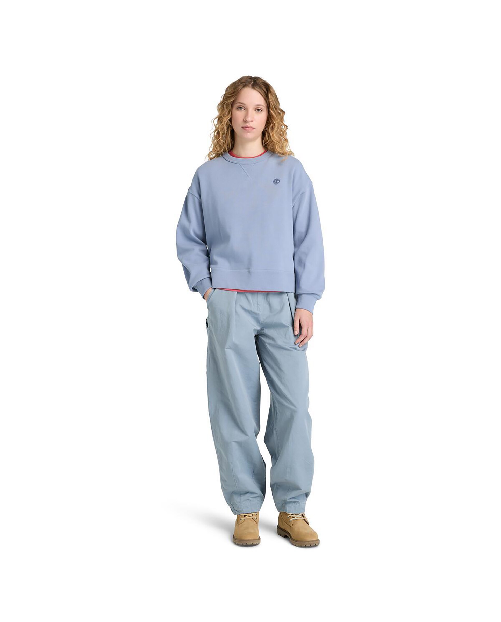 Sudadera de mujer de cuello redondo lush - Timberland - Azul claro Azul claro-2