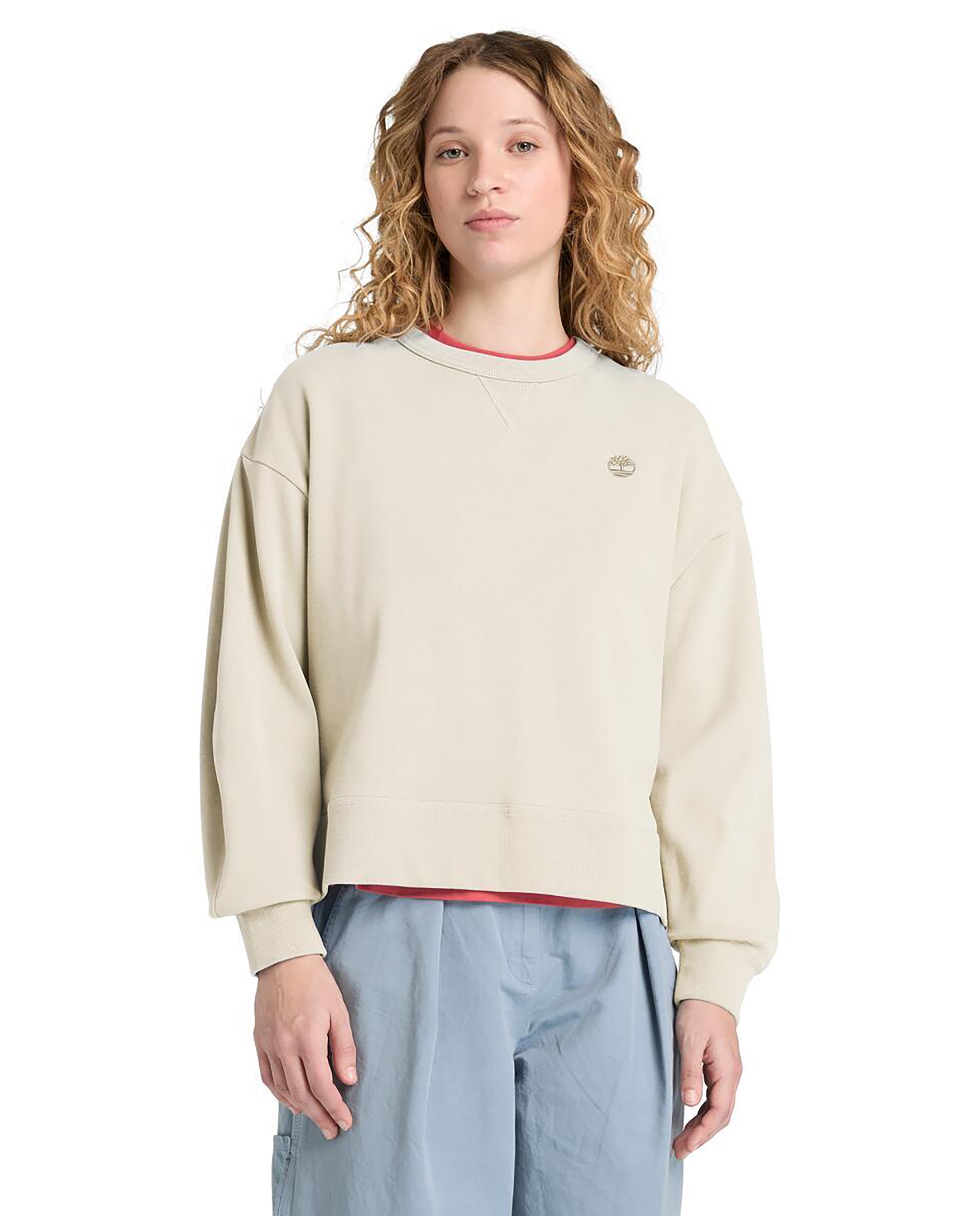 Sudadera de mujer de cuello redondo lush - Timberland - Beige Beige-1