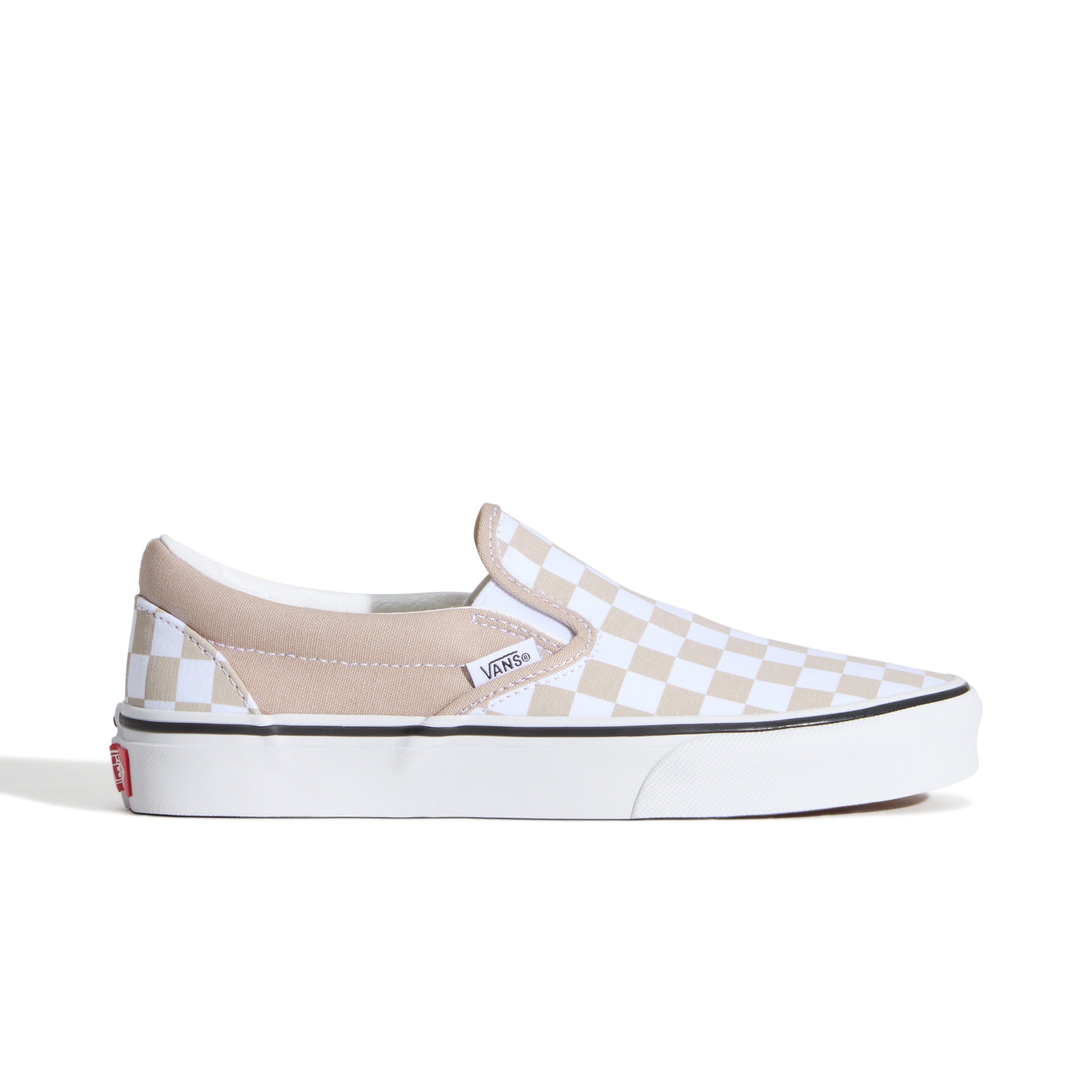 Imagen 0 de Vans Classic Slip-On Beaded White Checkerboard para mujer Blanco / Gris