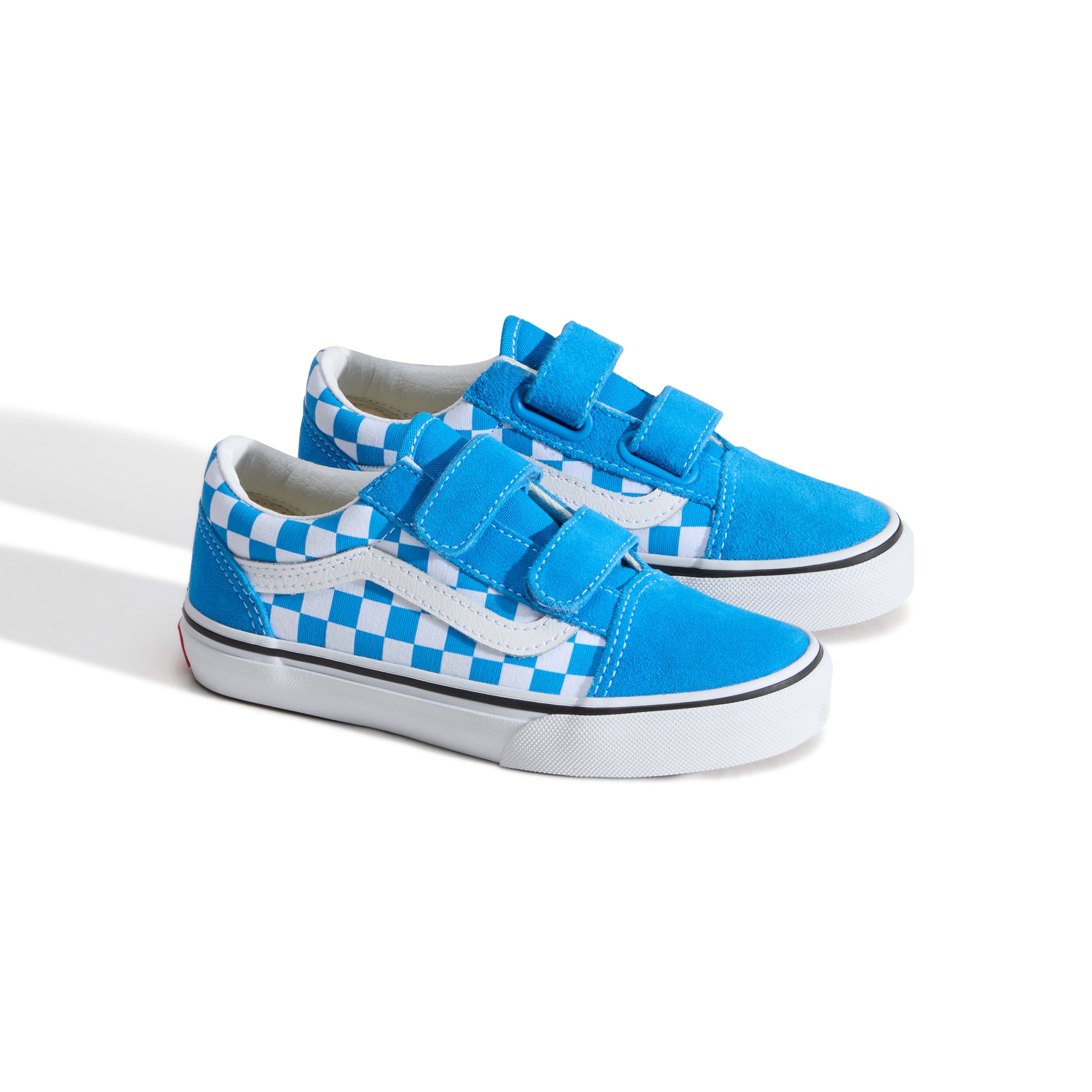 Zapatilla casual para niños Old Skool Vans con Velcro. - Azul Azul-2