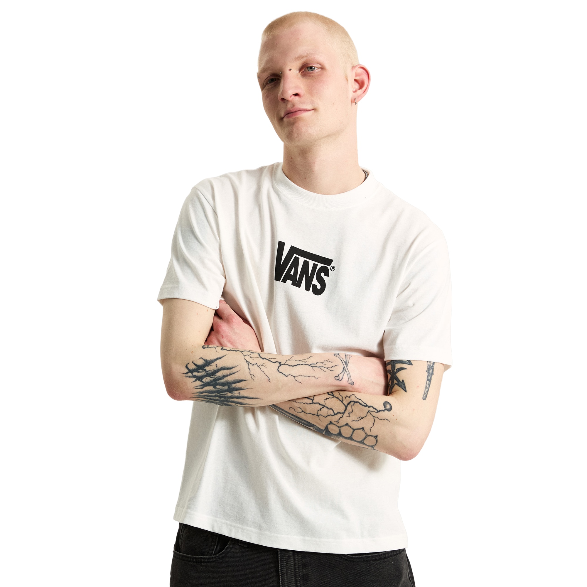 Imagen 3 de Camiseta de hombre Stretch Logo SS Tee Vans - Blanco Blanco