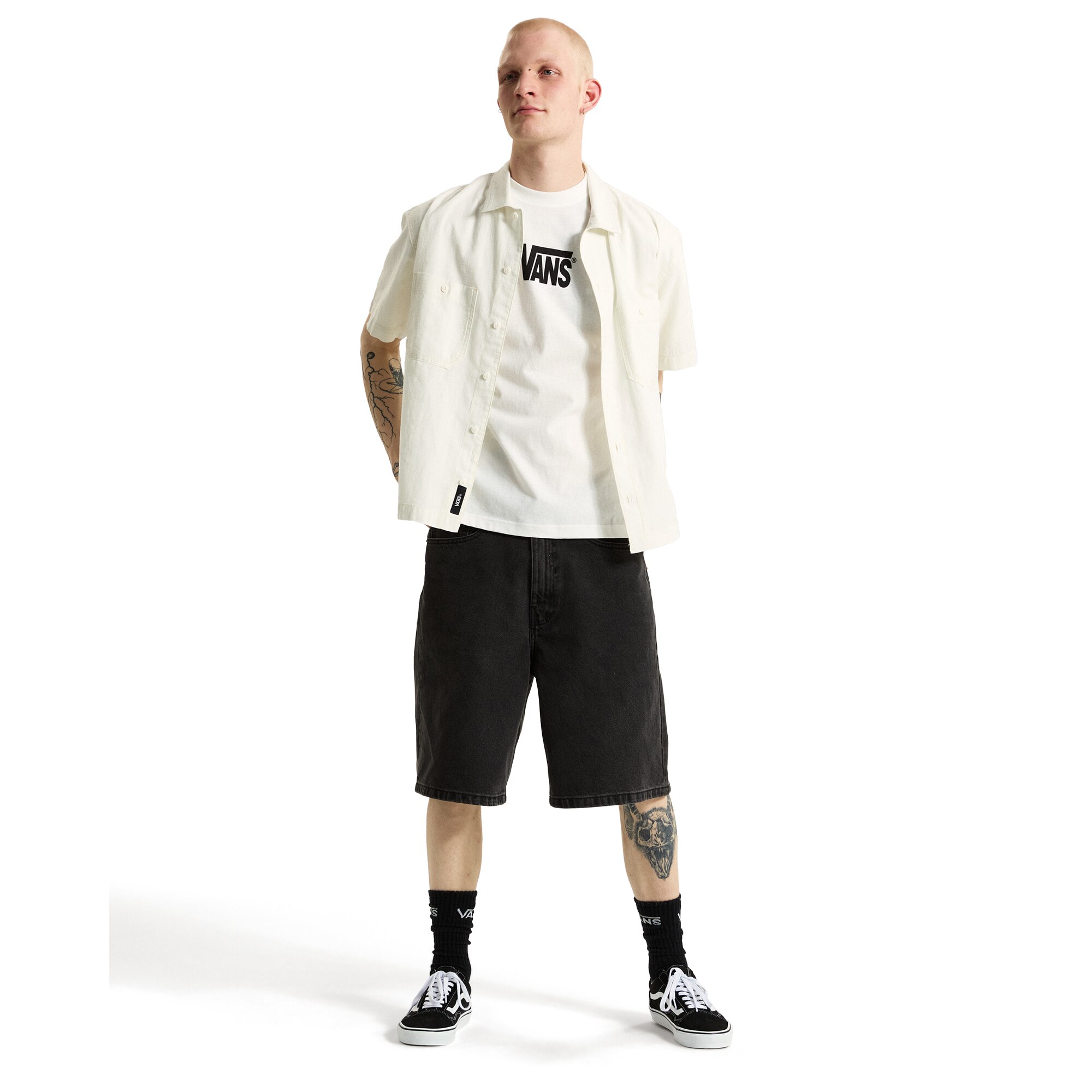 Imagen 4 de Camiseta de hombre Stretch Logo SS Tee Vans - Blanco Blanco