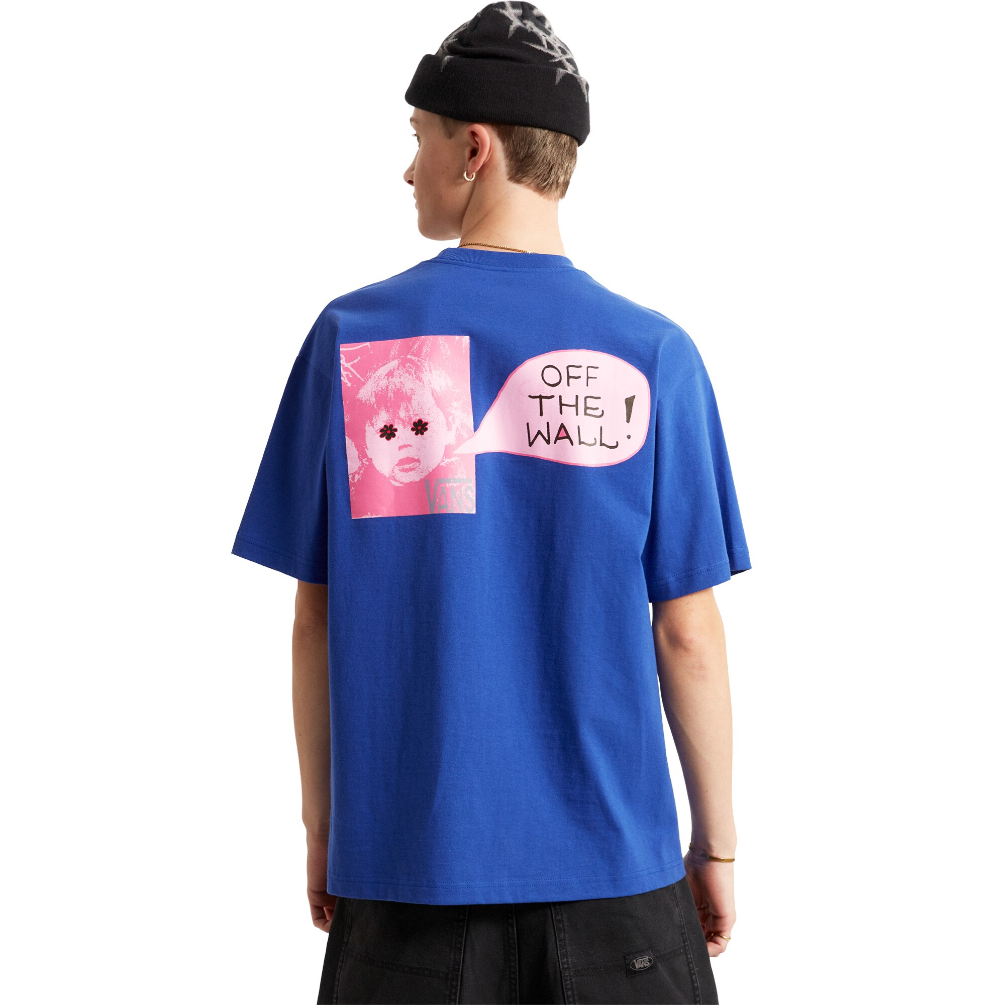 Camiseta de hombre Side Talk Vans - Azul Azul-4