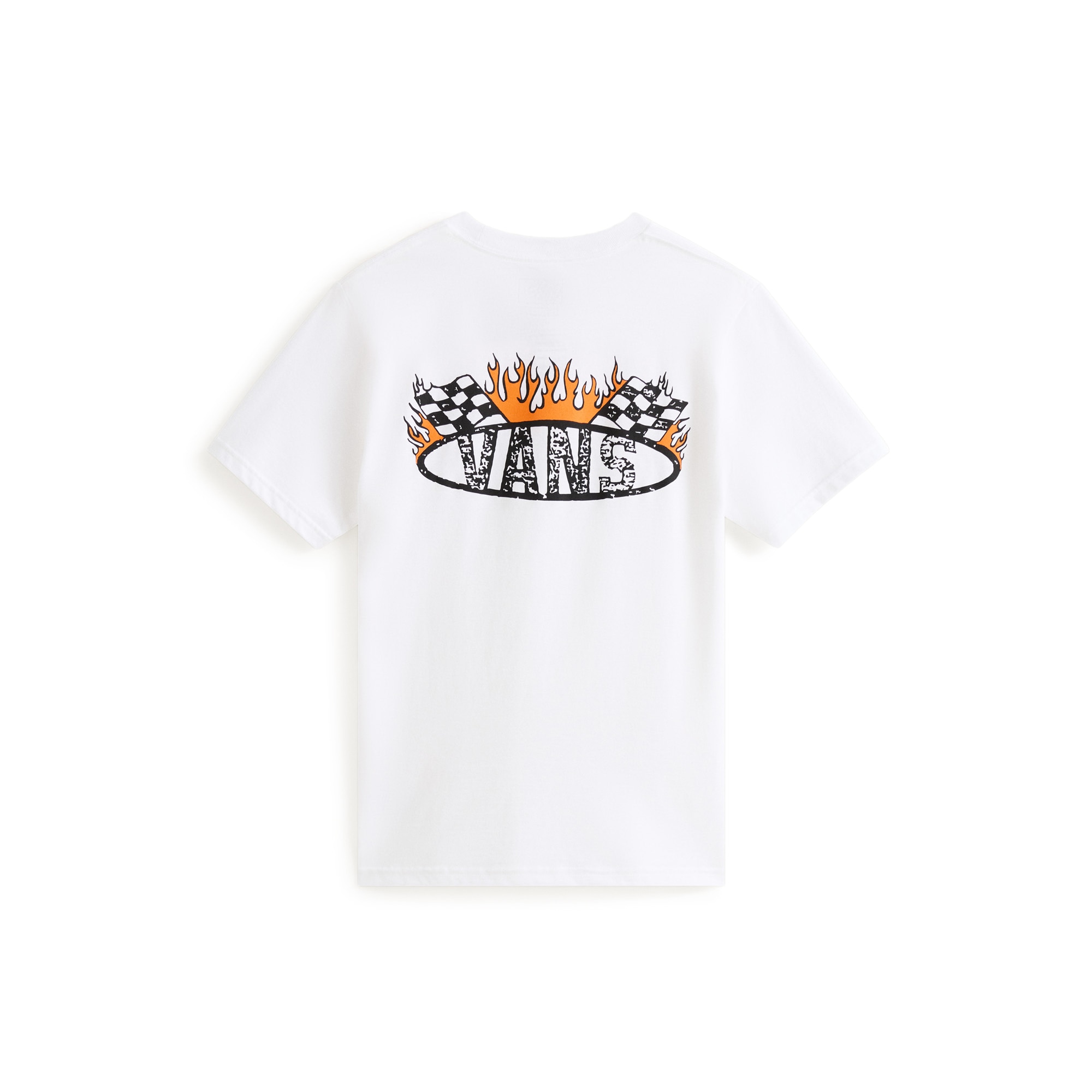 Camiseta de niños Racing Flames Vans - Blanco Blanco-2
