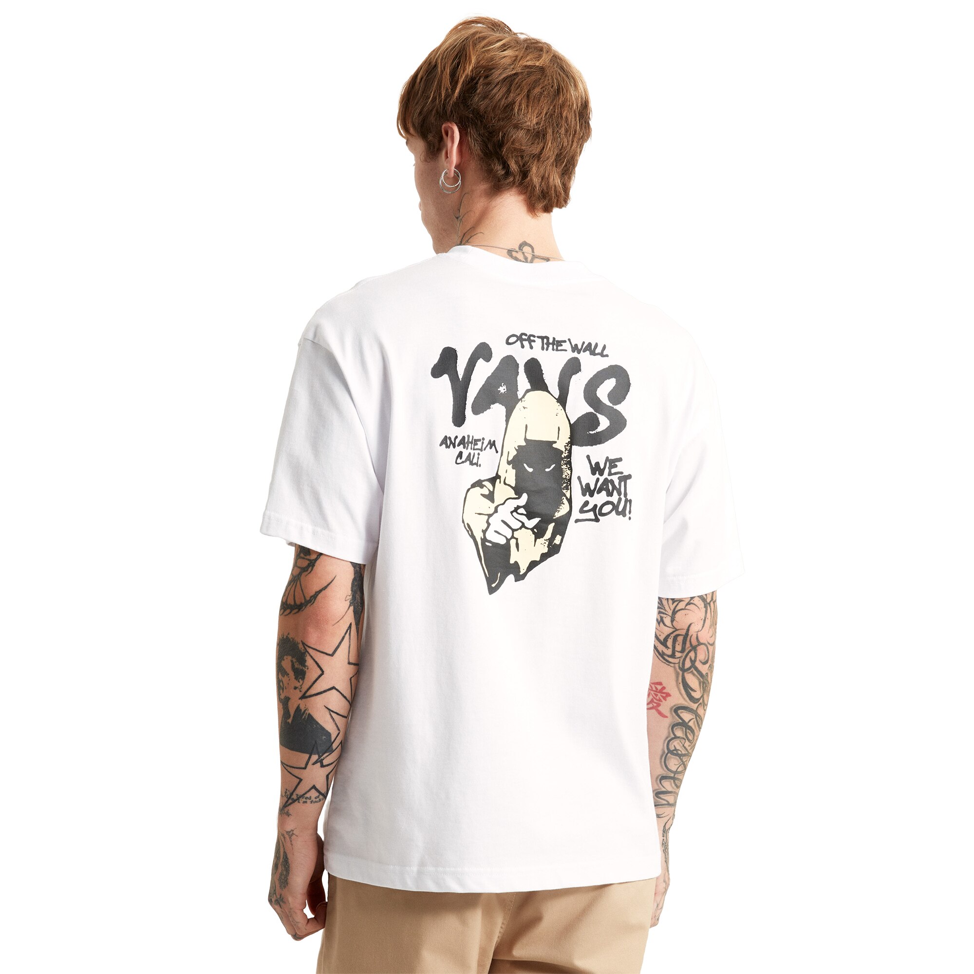 Camiseta de hombre Repear Sam Vans - Blanco Blanco-5