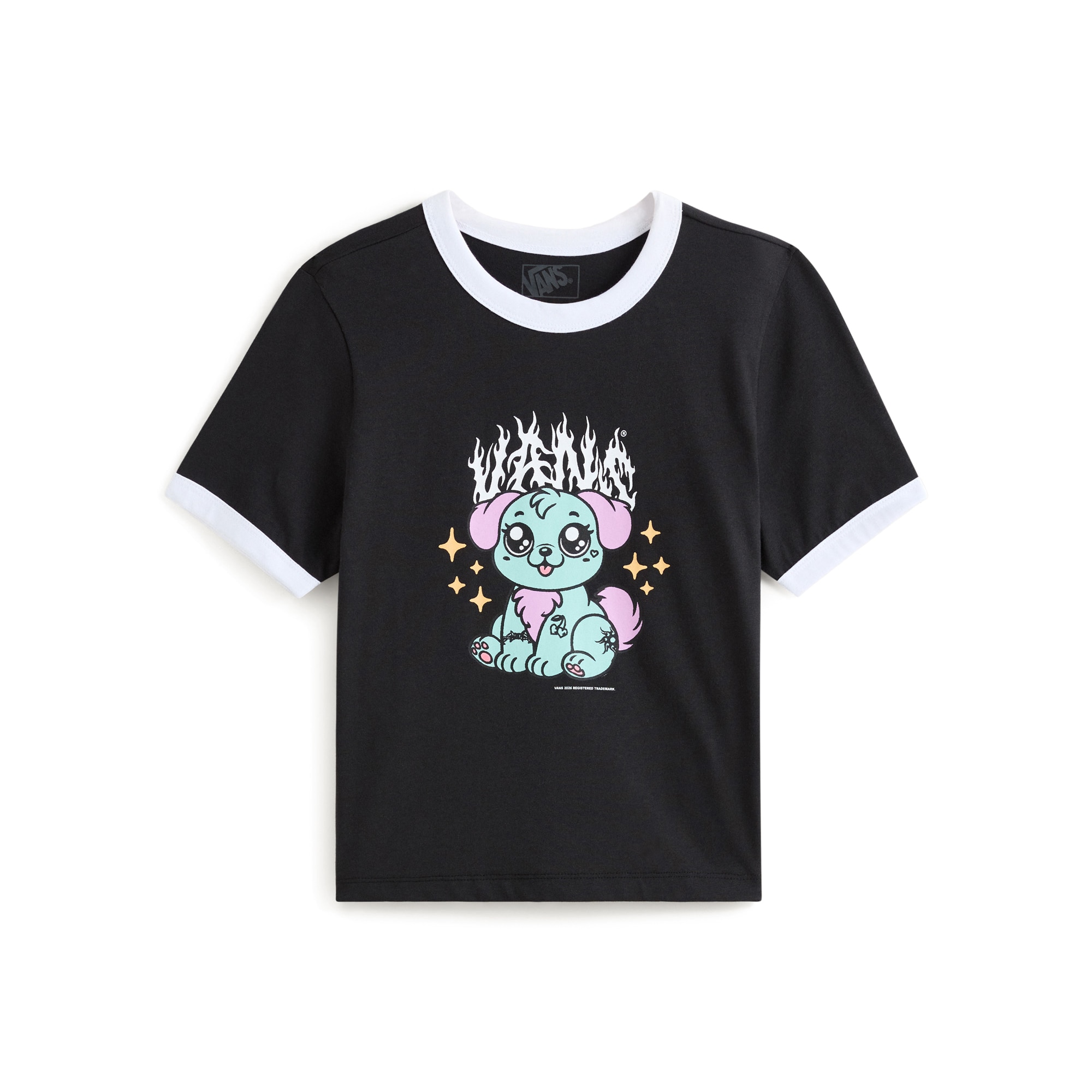 Imagen 0 de Camiseta de mujer Puppy Ringer Vans Negro