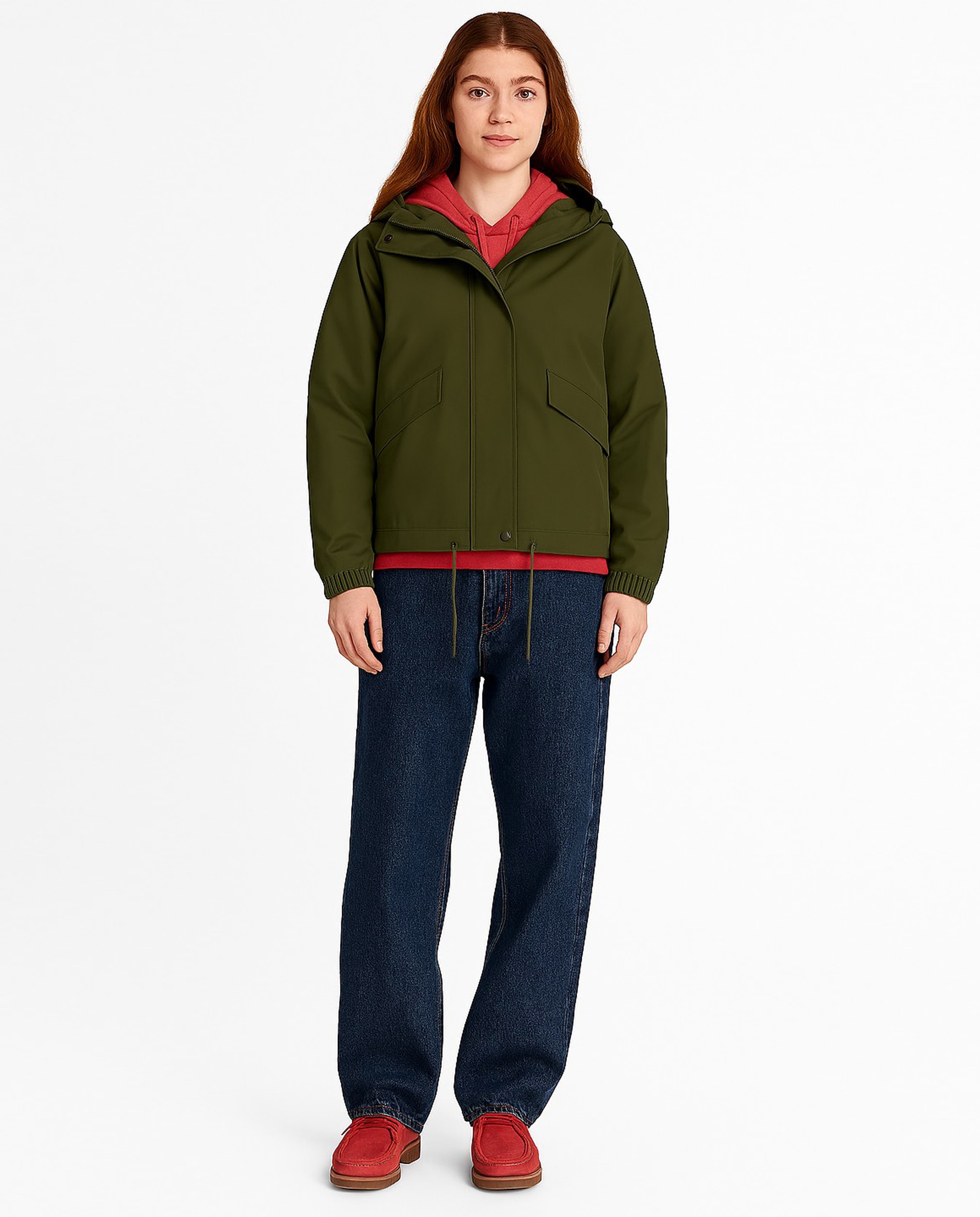 Chaqueta de mujer con revestimiento hidrófugo duradero en - Timberland - Verde Verde-2