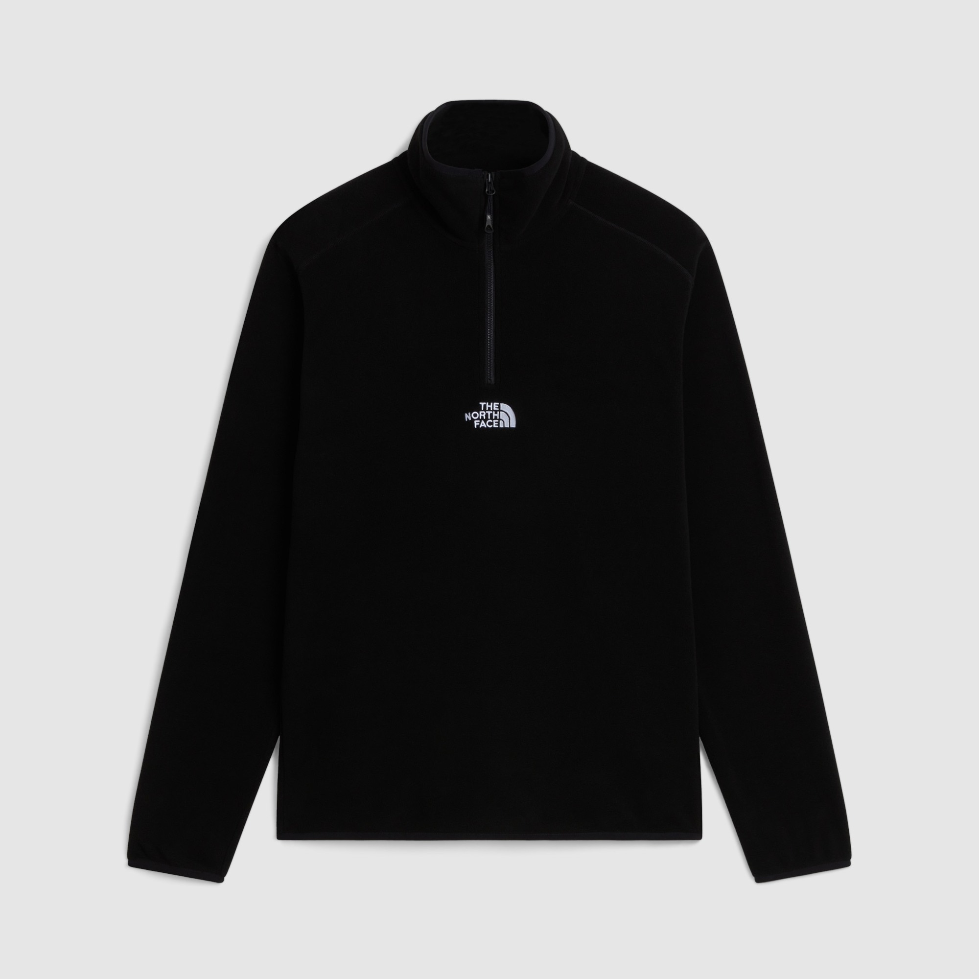 Forro polar con cremallera de 1/4 para hombre Glacier The North Face - Blanco Anticuario Negro-5