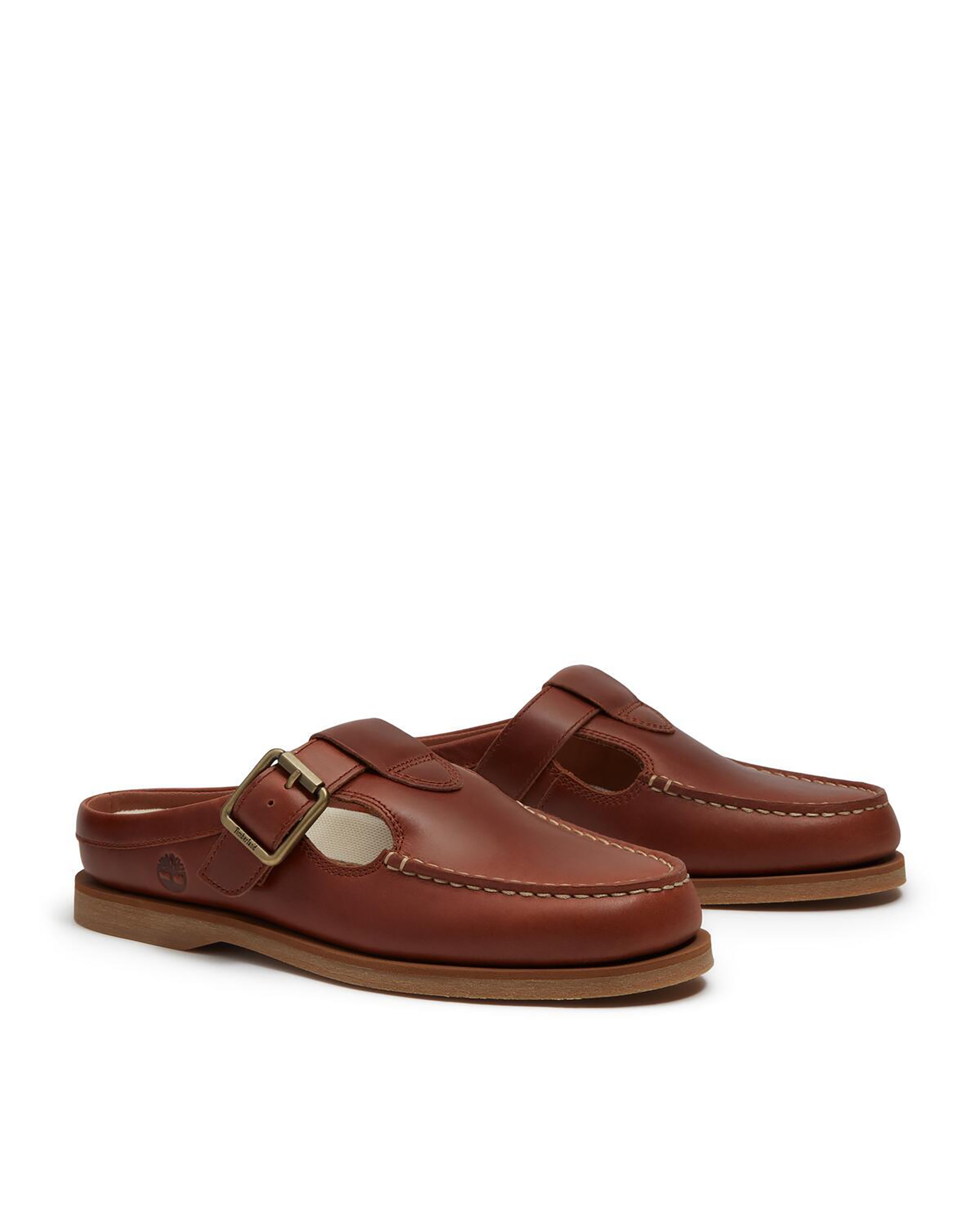 Zueco náutico de mujer con piel premium y cierre ajustable - Timberland - Marrón Marrón-4