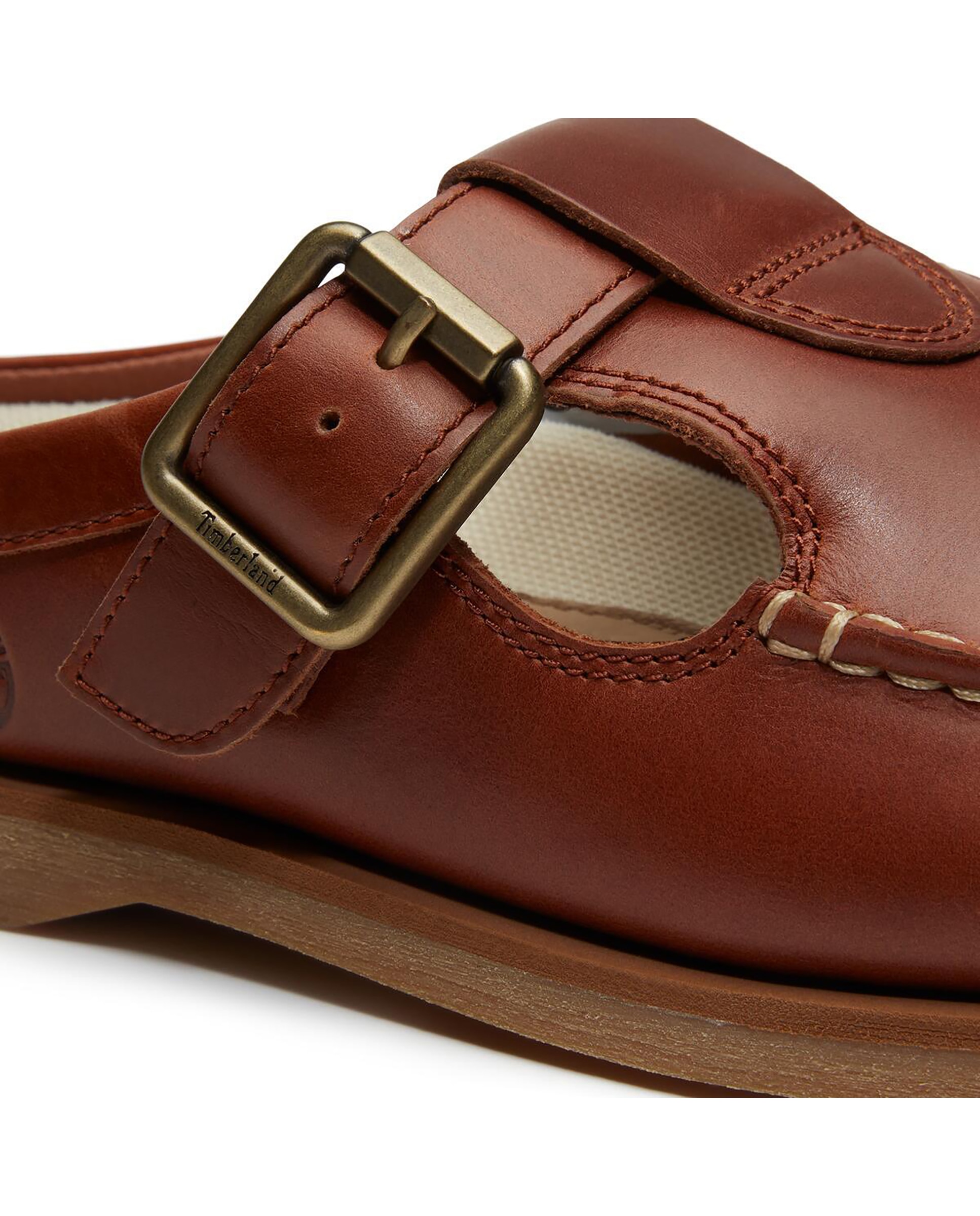Zueco náutico de mujer con piel premium y cierre ajustable - Timberland - Marrón Marrón-6