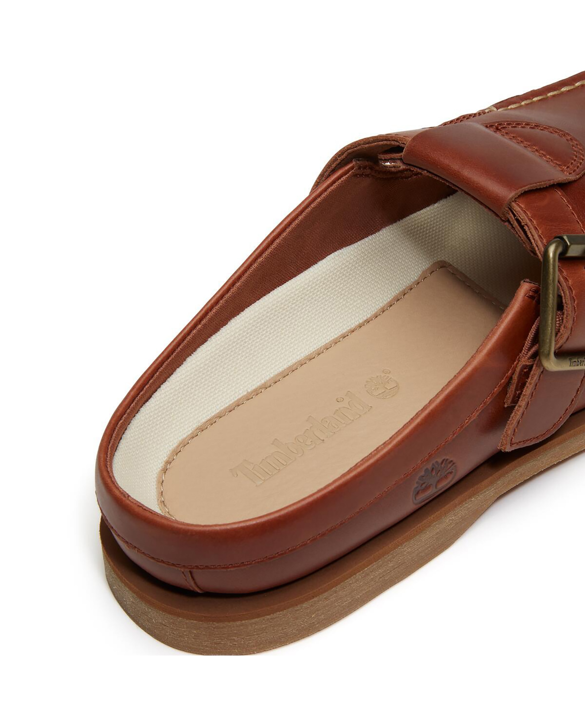 Zueco náutico de mujer con piel premium y cierre ajustable - Timberland - Marrón Marrón-8